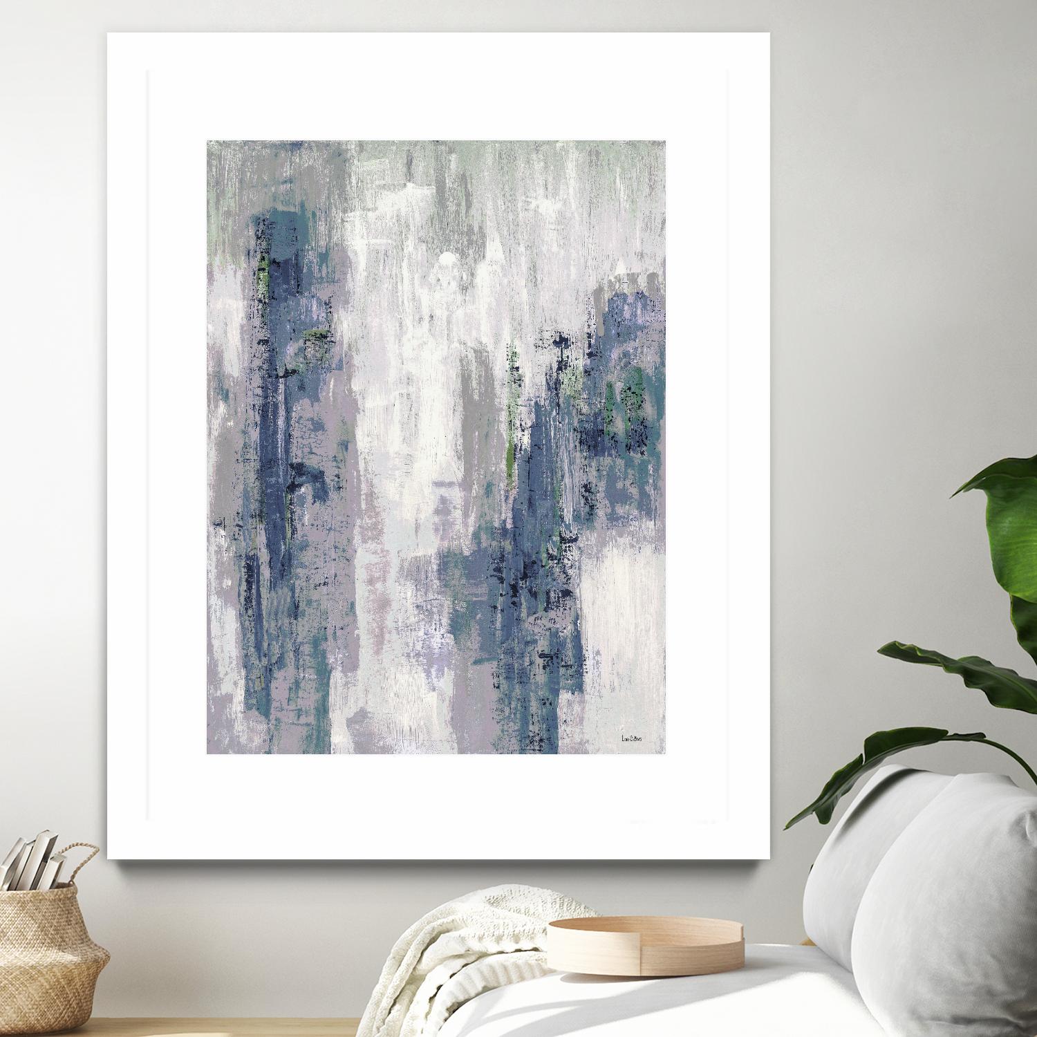 Blue Birch – Cool -3 by Lori Dubois on GIANT ART - blue abstract