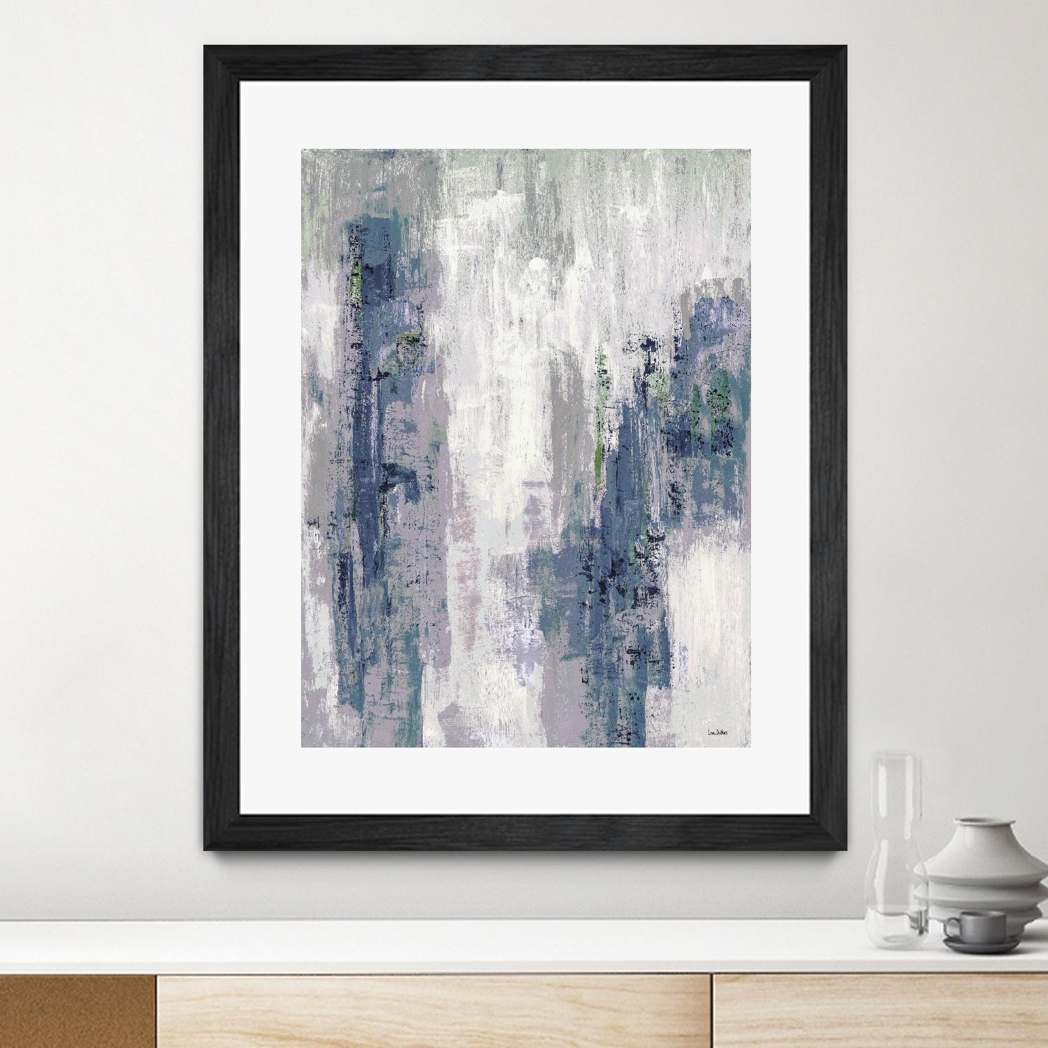 Blue Birch – Cool -3 by Lori Dubois on GIANT ART - blue abstract