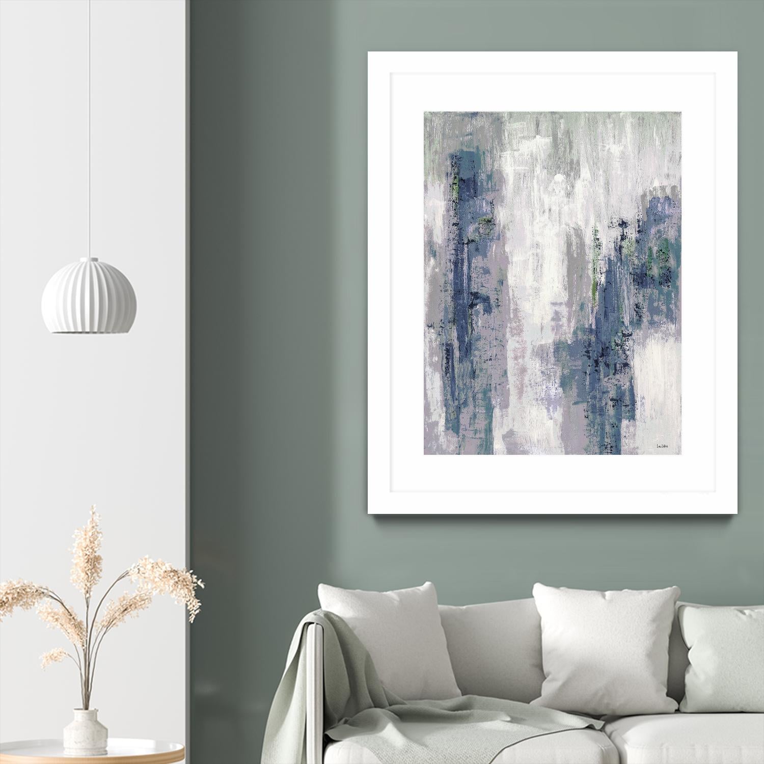 Blue Birch – Cool -3 by Lori Dubois on GIANT ART - blue abstract