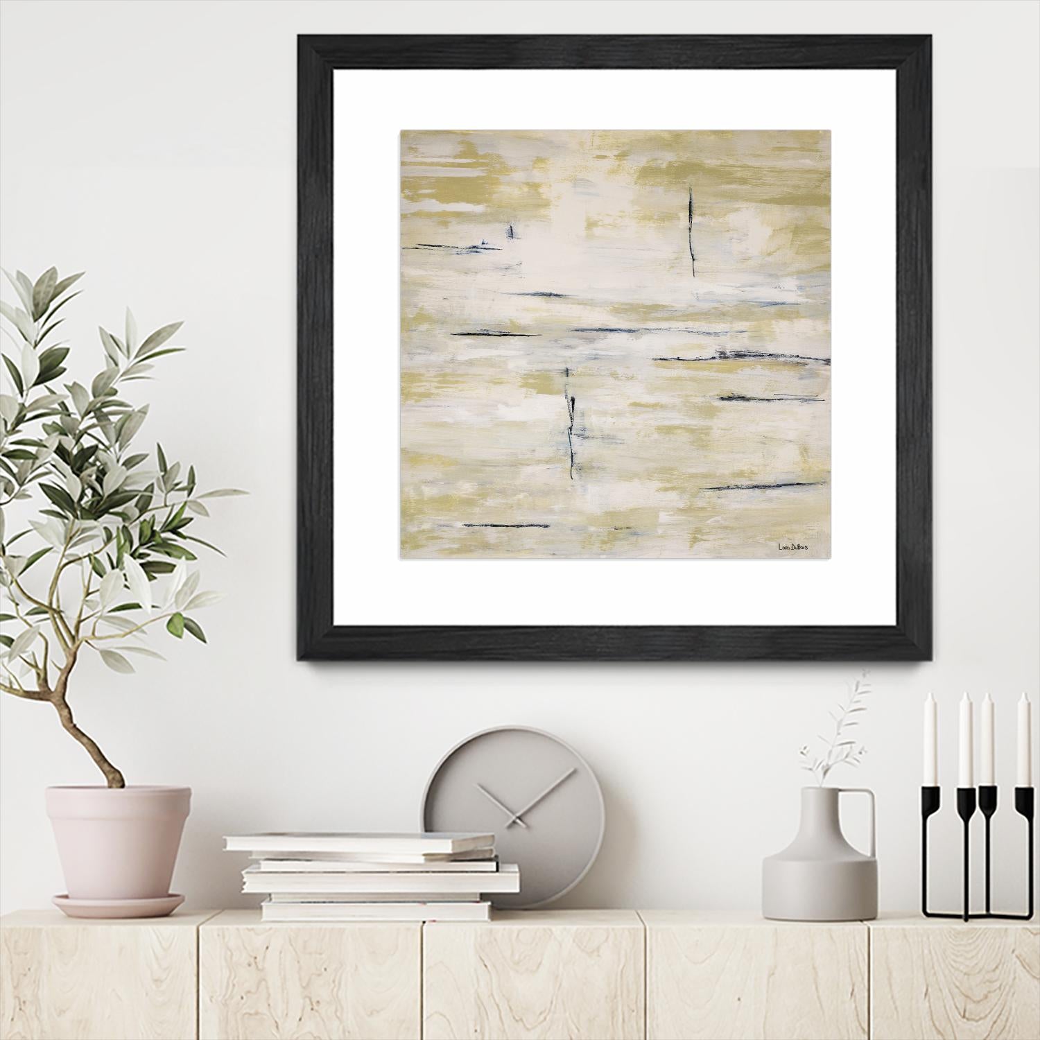 RainWater - Beige by Lori Dubois on GIANT ART - beige abstract ton sur ton