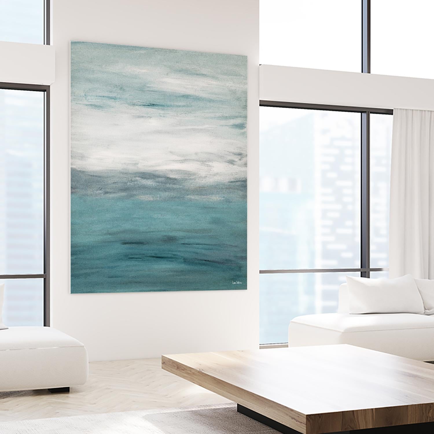 Infinity – Pool - 2 by Lori Dubois on GIANT ART - blue abstract transparence