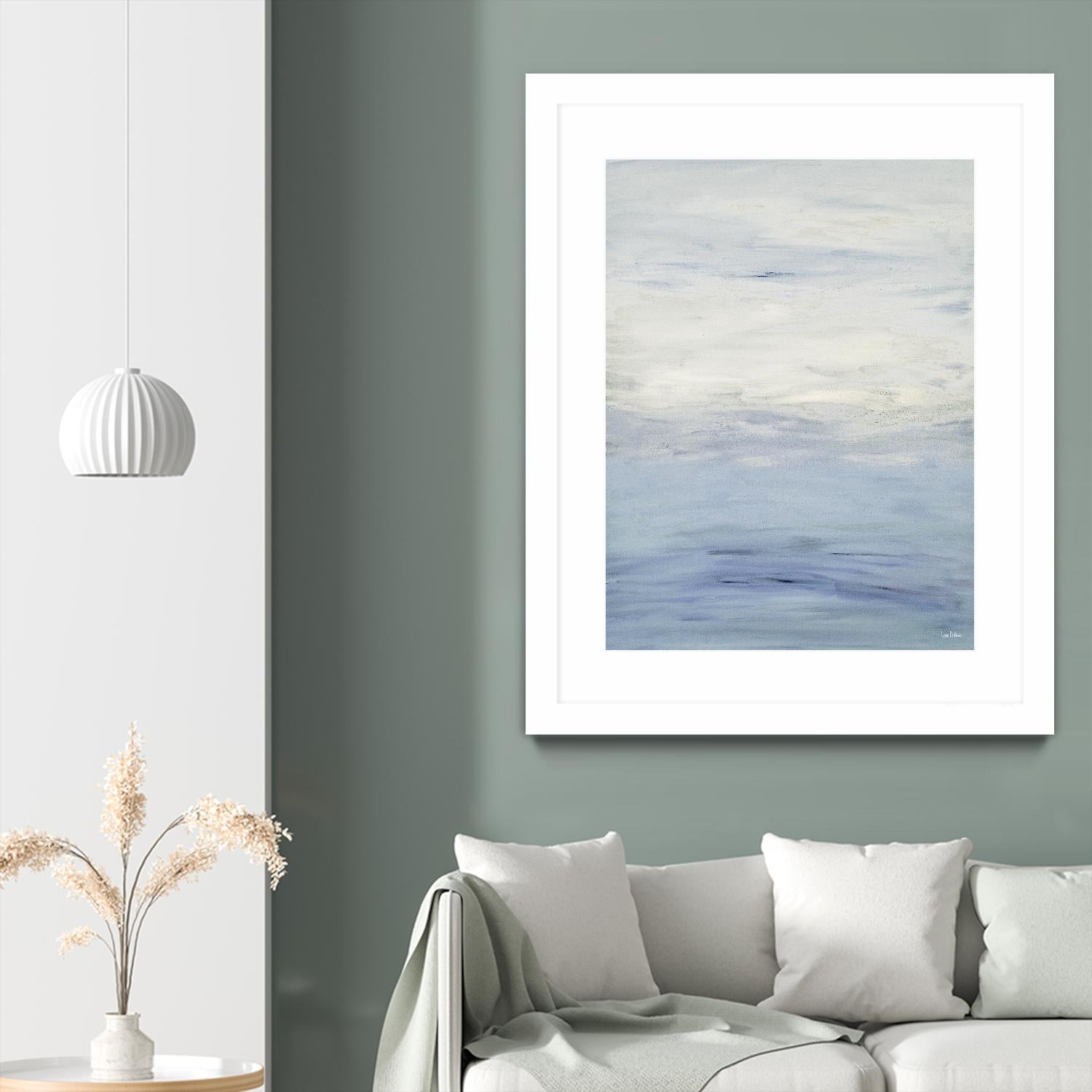 Infinity – Light - 3 by Lori Dubois on GIANT ART - blue abstract pastel