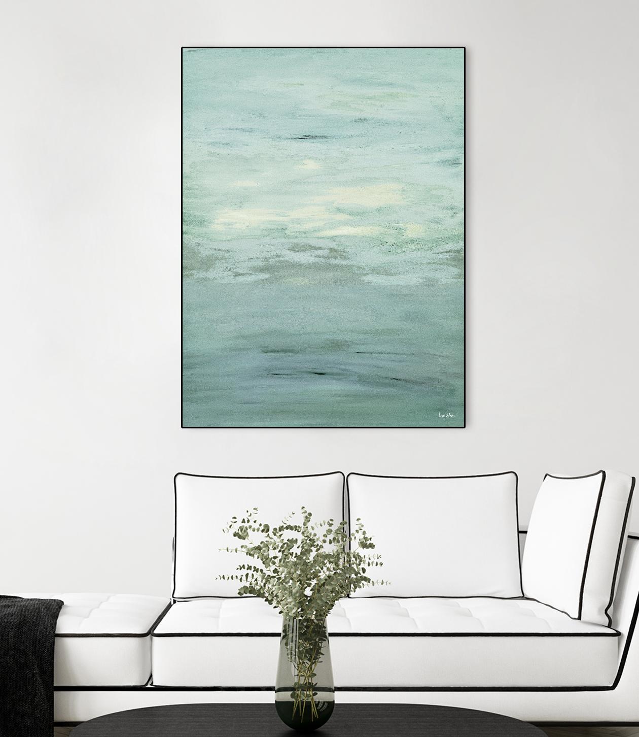Infinity – Dusk - 4 by Lori Dubois on GIANT ART - green abstract pastel