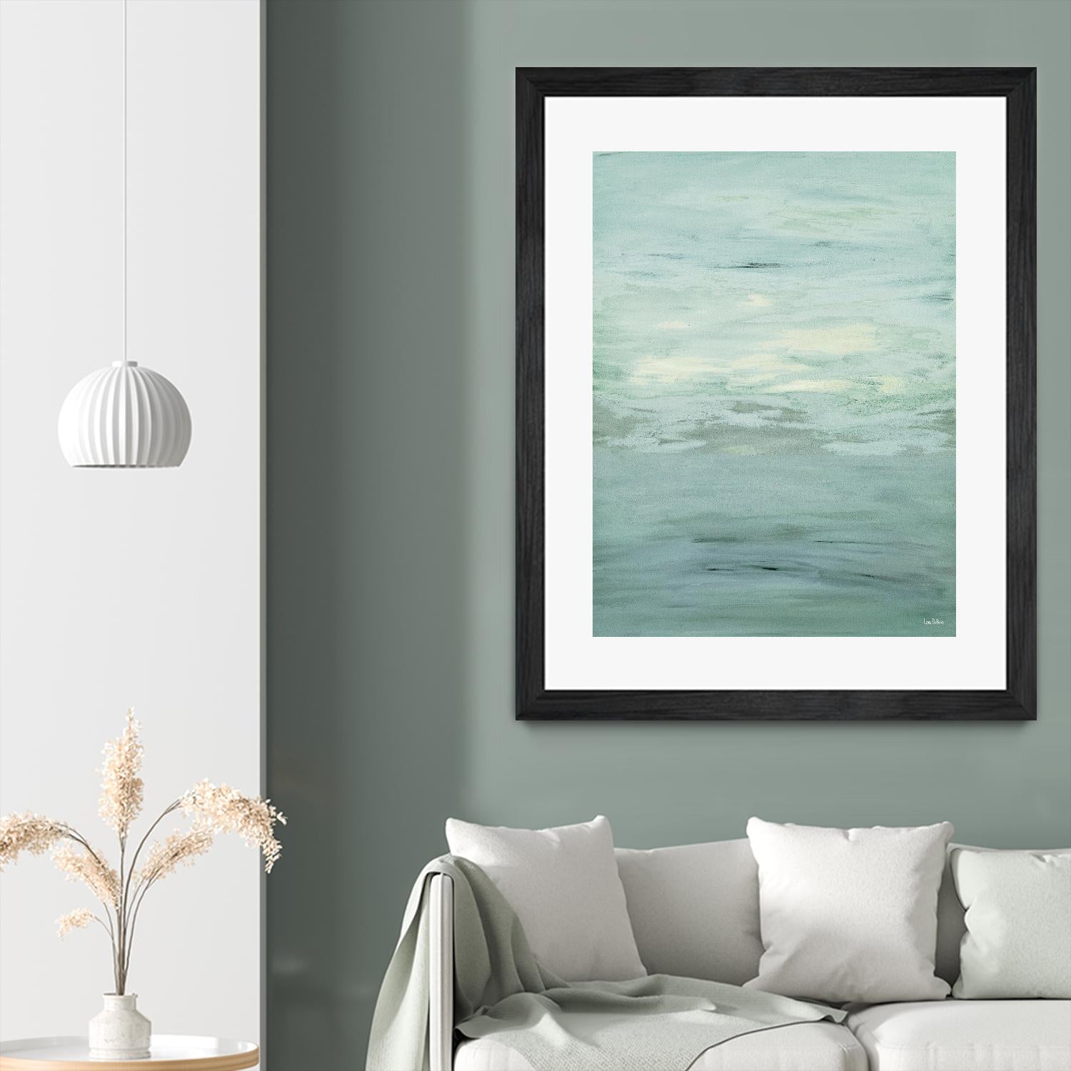 Infinity – Dusk - 4 by Lori Dubois on GIANT ART - green abstract pastel