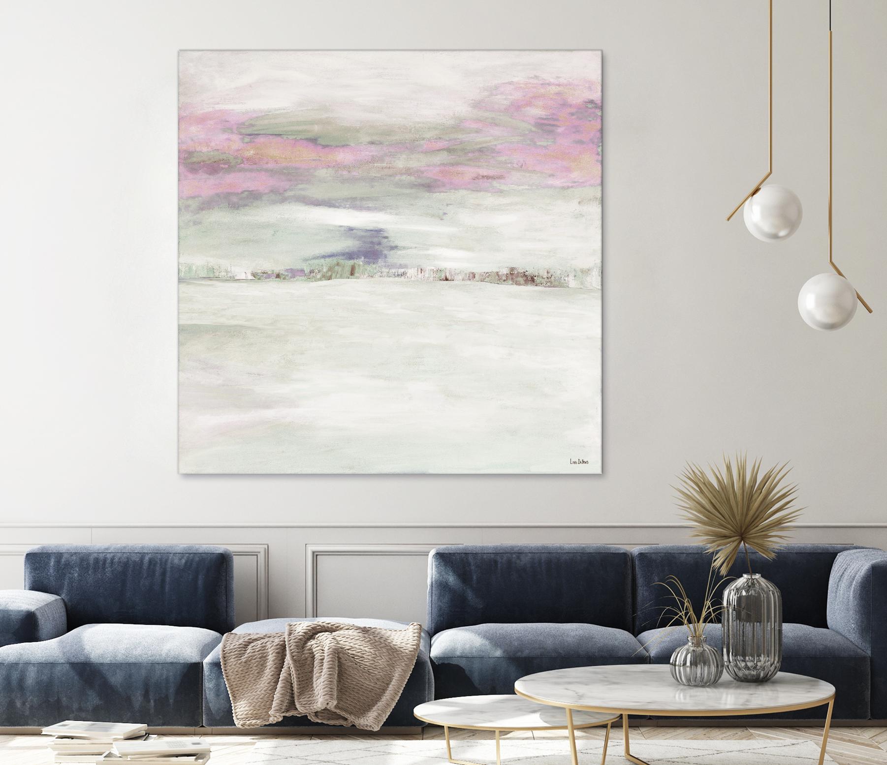 Winter Sky by Lori Dubois on GIANT ART - pink abstract paysage contemporain