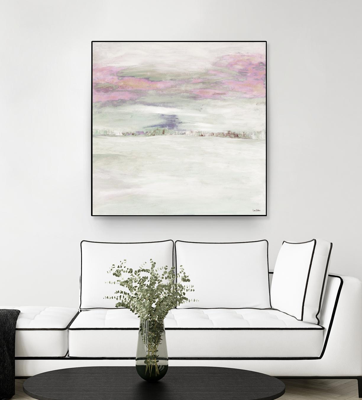 Winter Sky by Lori Dubois on GIANT ART - pink abstract paysage contemporain