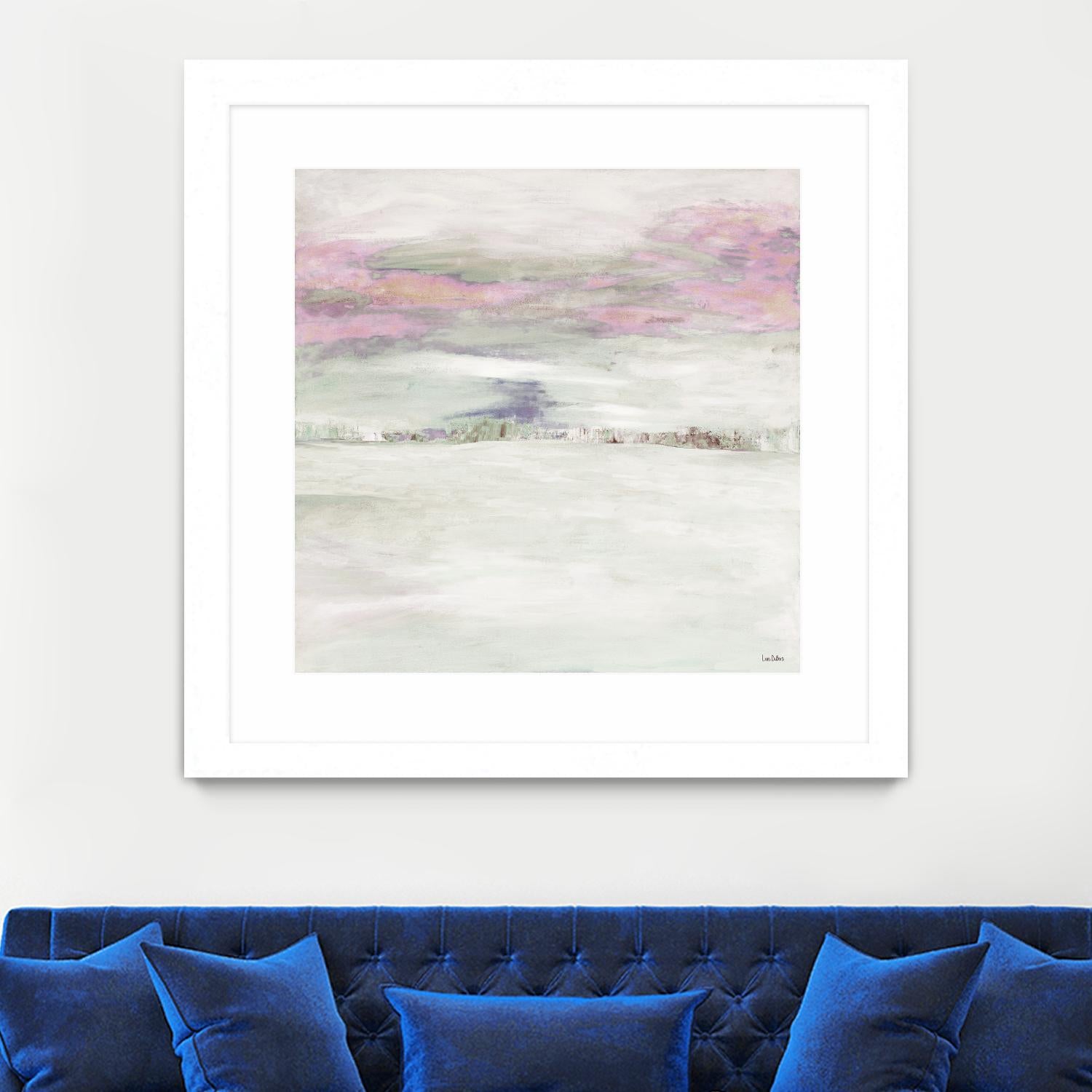Winter Sky by Lori Dubois on GIANT ART - pink abstract paysage contemporain