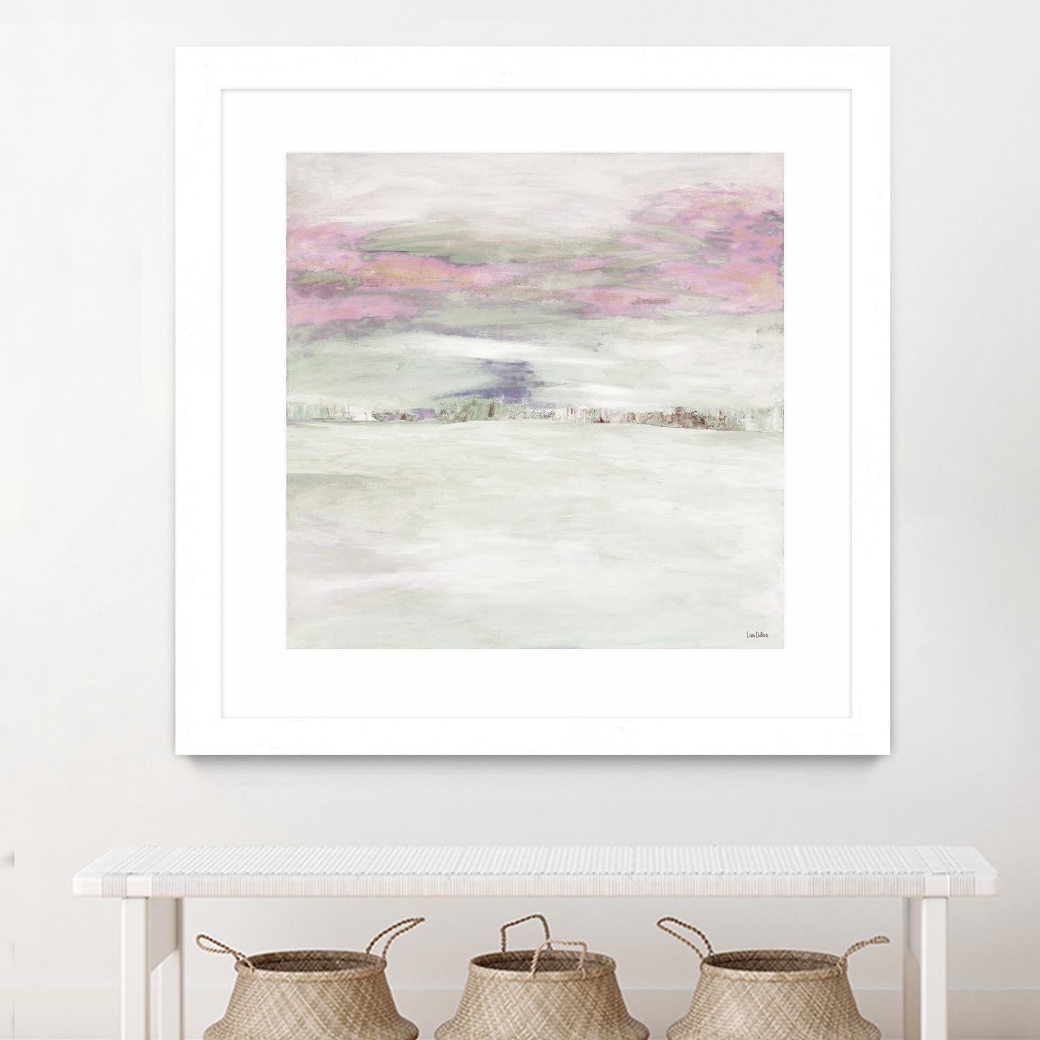 Winter Sky by Lori Dubois on GIANT ART - pink abstract paysage contemporain