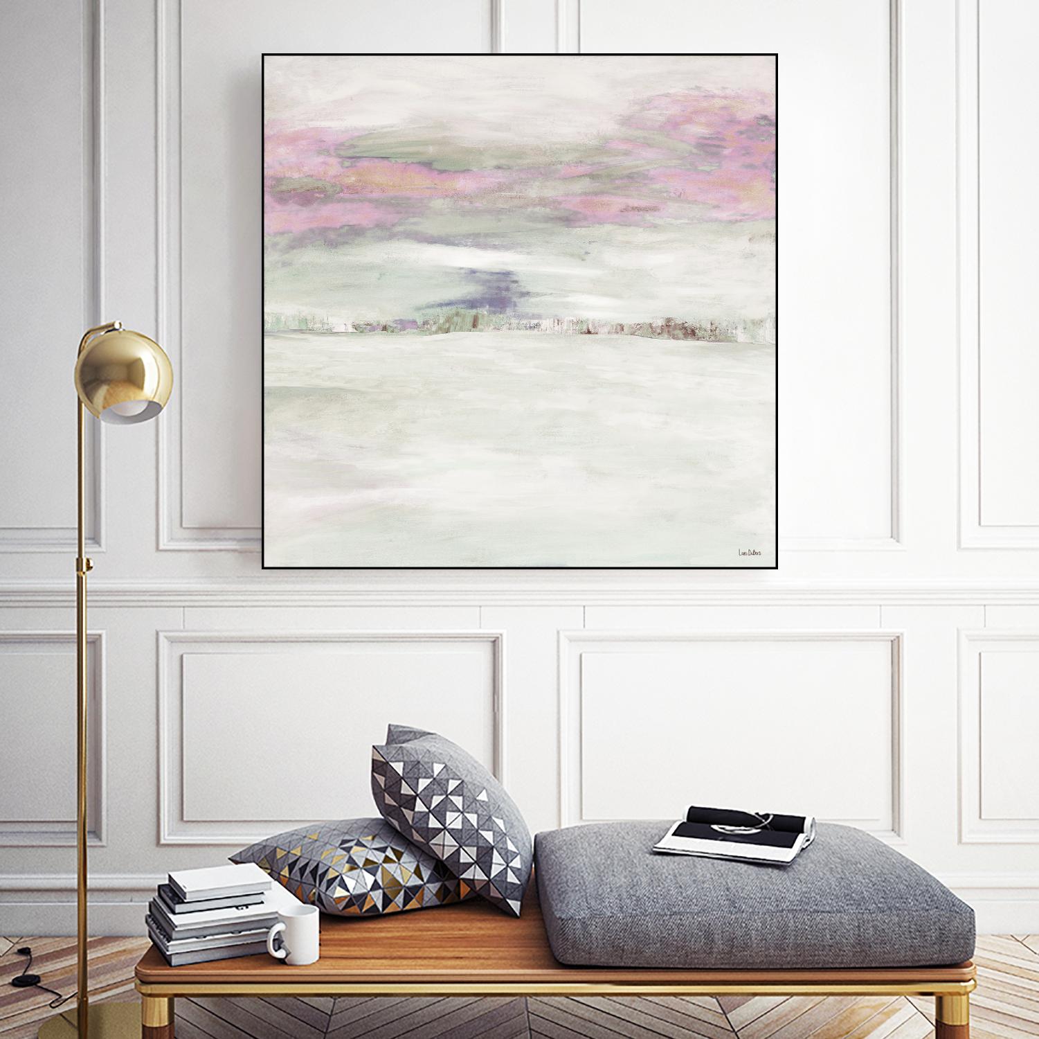 Winter Sky by Lori Dubois on GIANT ART - pink abstract paysage contemporain