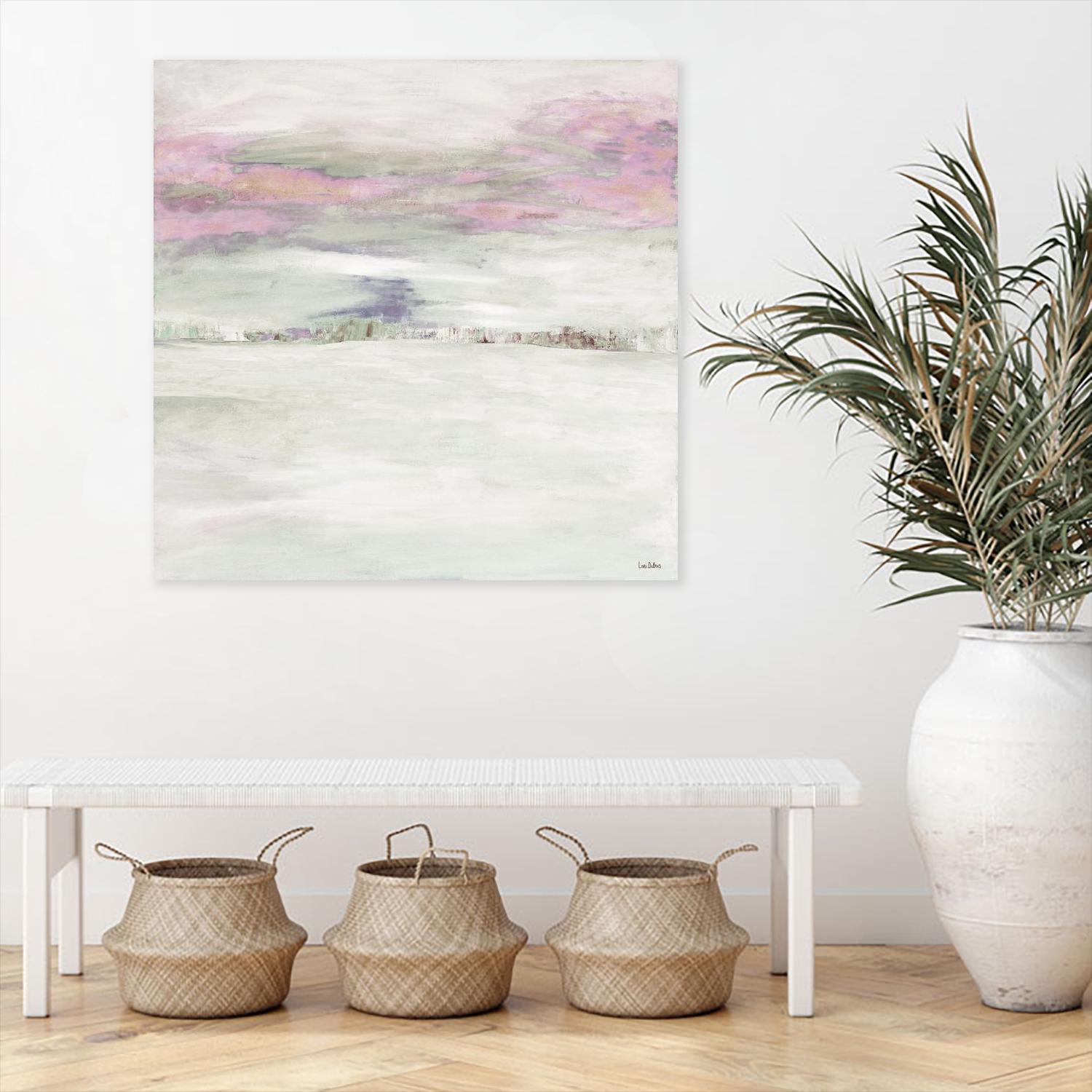 Winter Sky by Lori Dubois on GIANT ART - pink abstract paysage contemporain