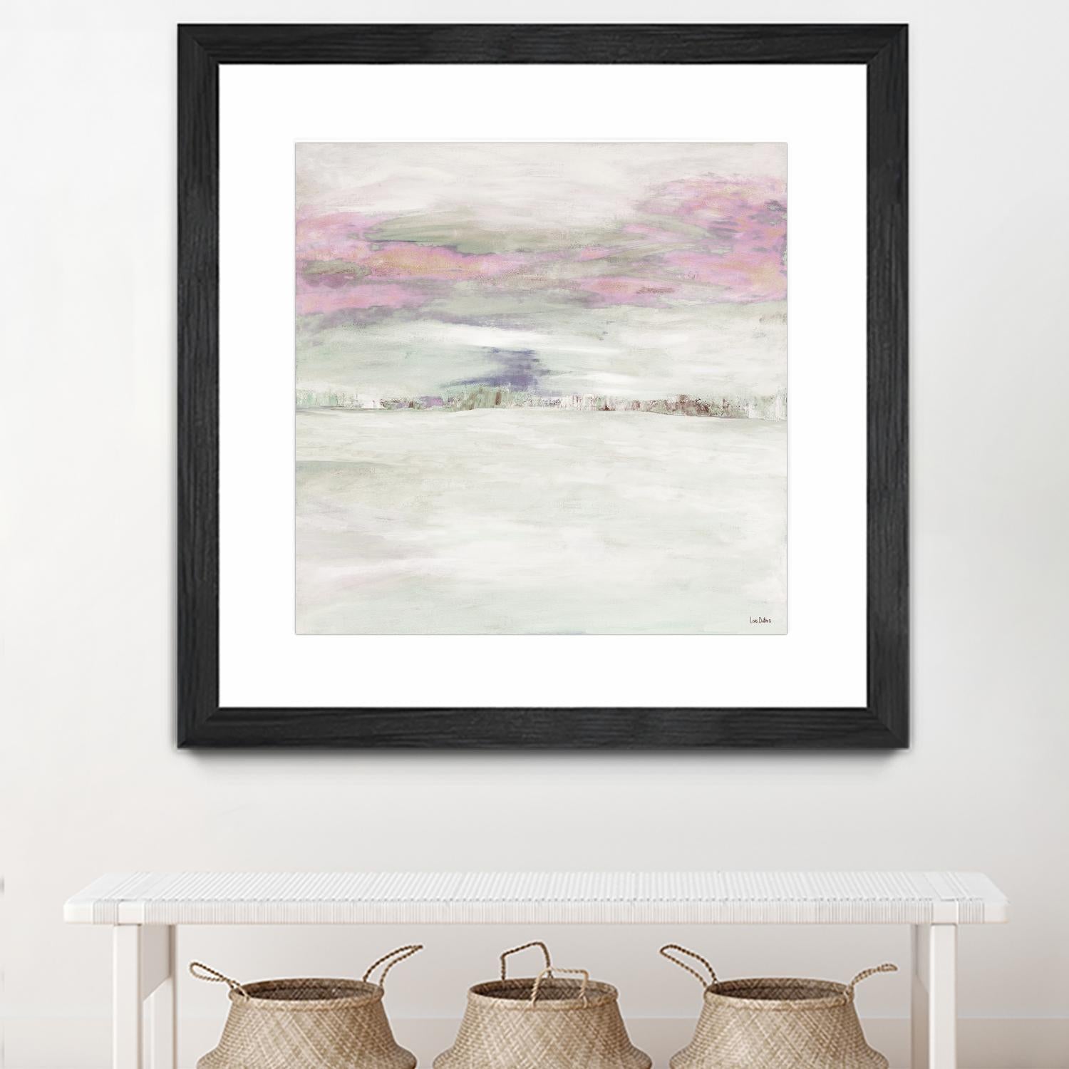 Winter Sky by Lori Dubois on GIANT ART - pink abstract paysage contemporain