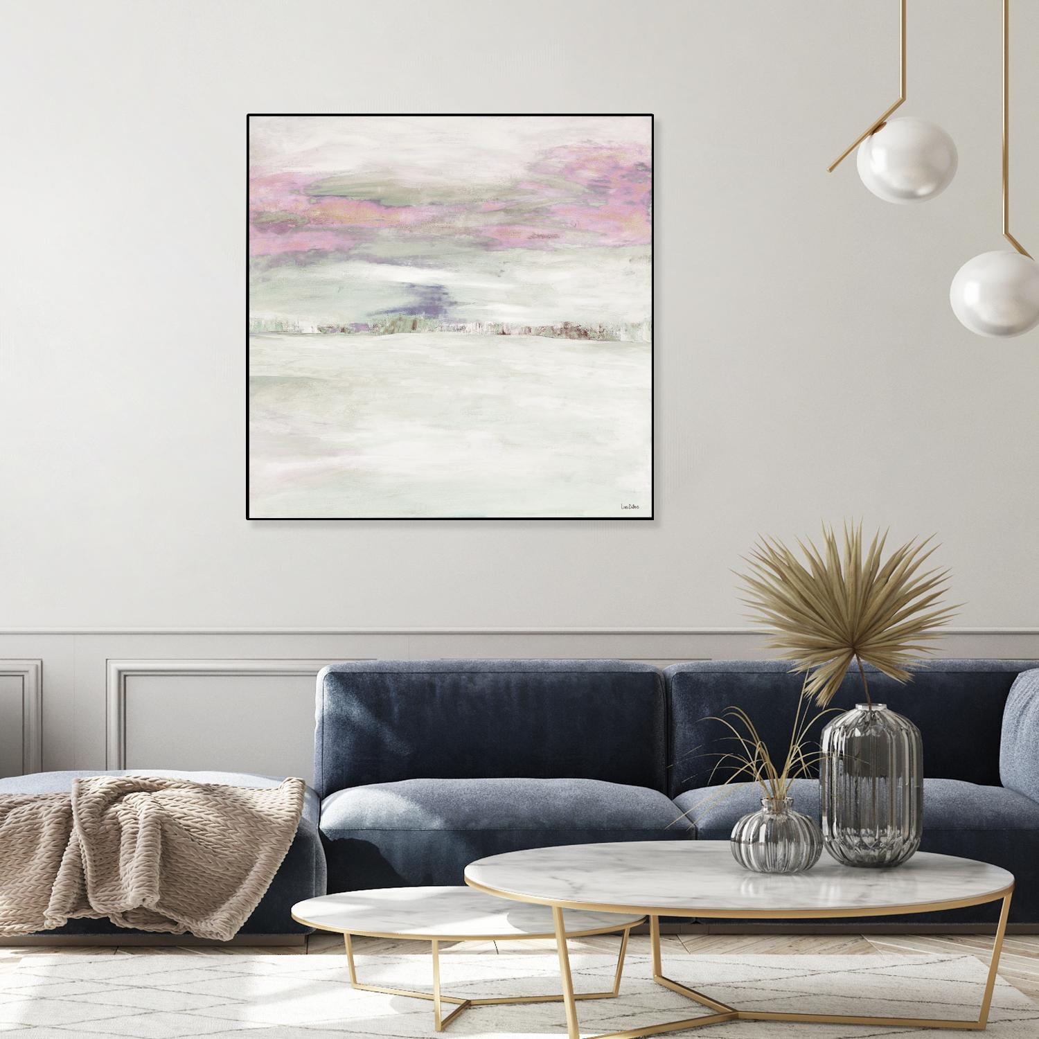 Winter Sky by Lori Dubois on GIANT ART - pink abstract paysage contemporain