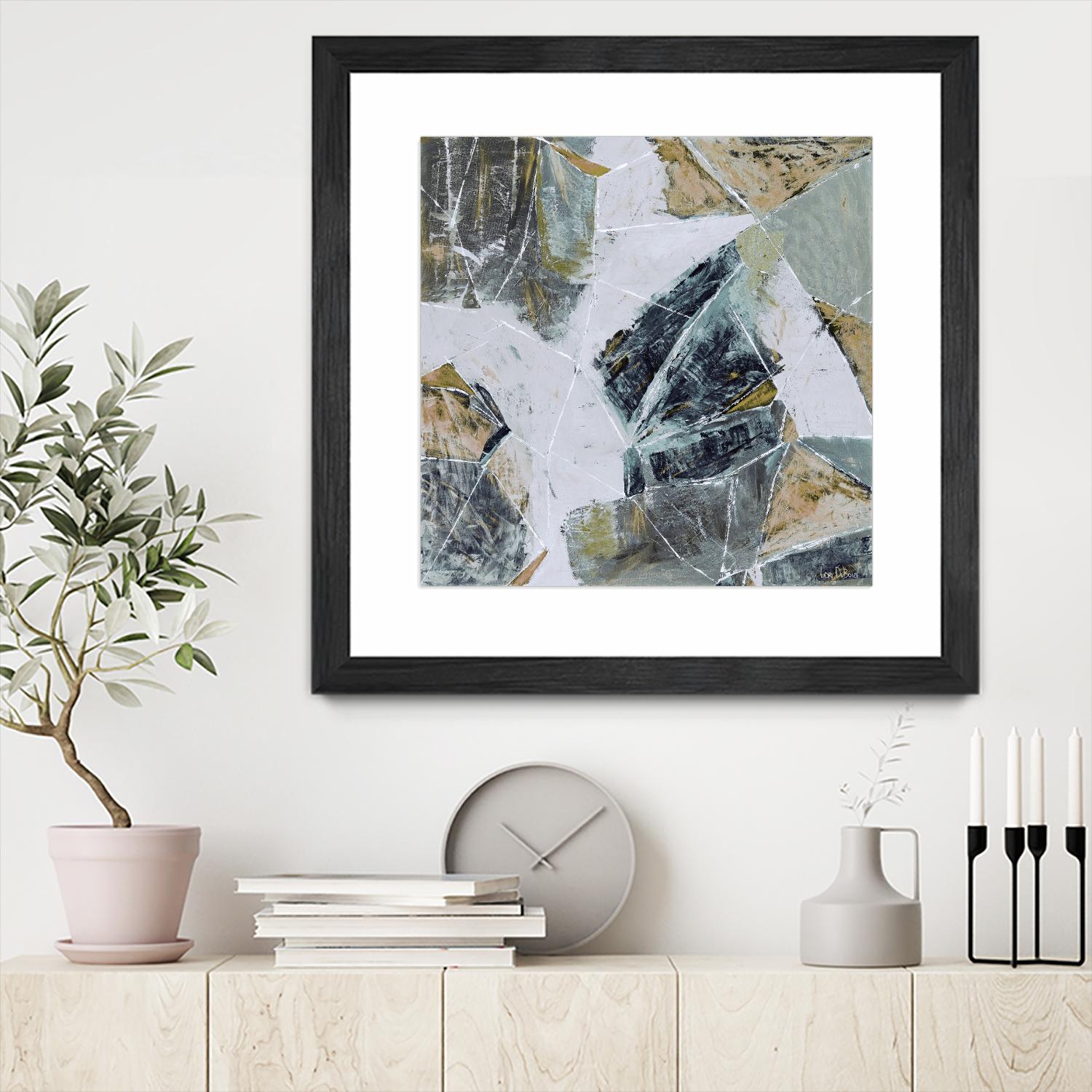 Tiger's Eye - Light -1 by Lori Dubois on GIANT ART - beige abstract