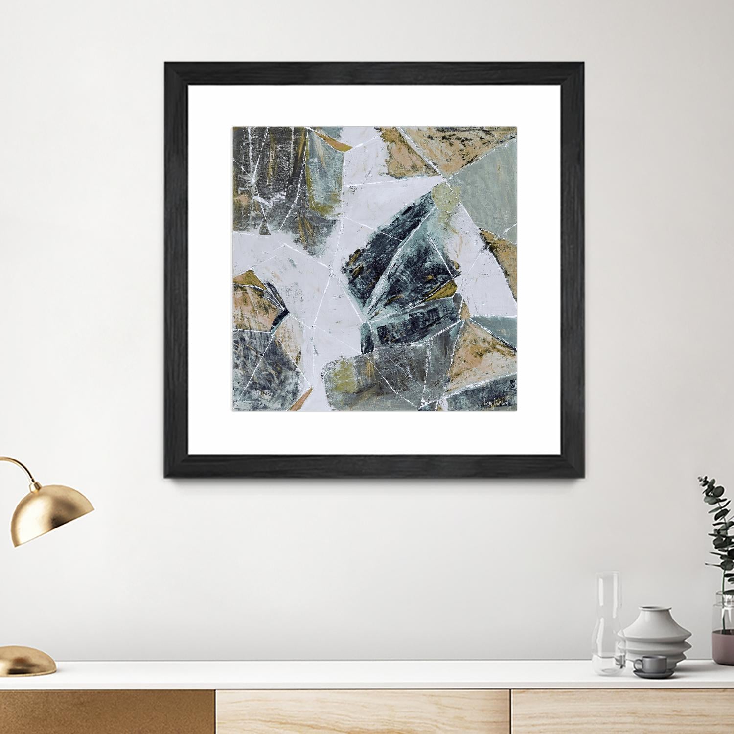 Tiger's Eye - Light -1 by Lori Dubois on GIANT ART - beige abstract