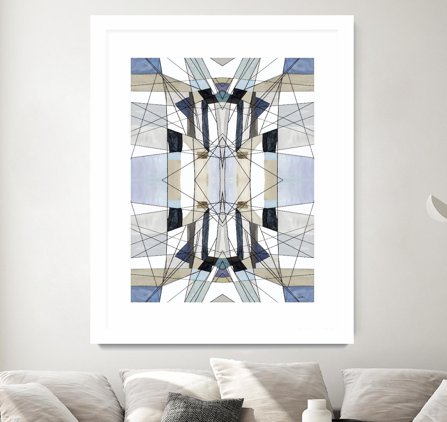 AzureEdge by Lori Dubois on GIANT ART - beige linear artistes du québec