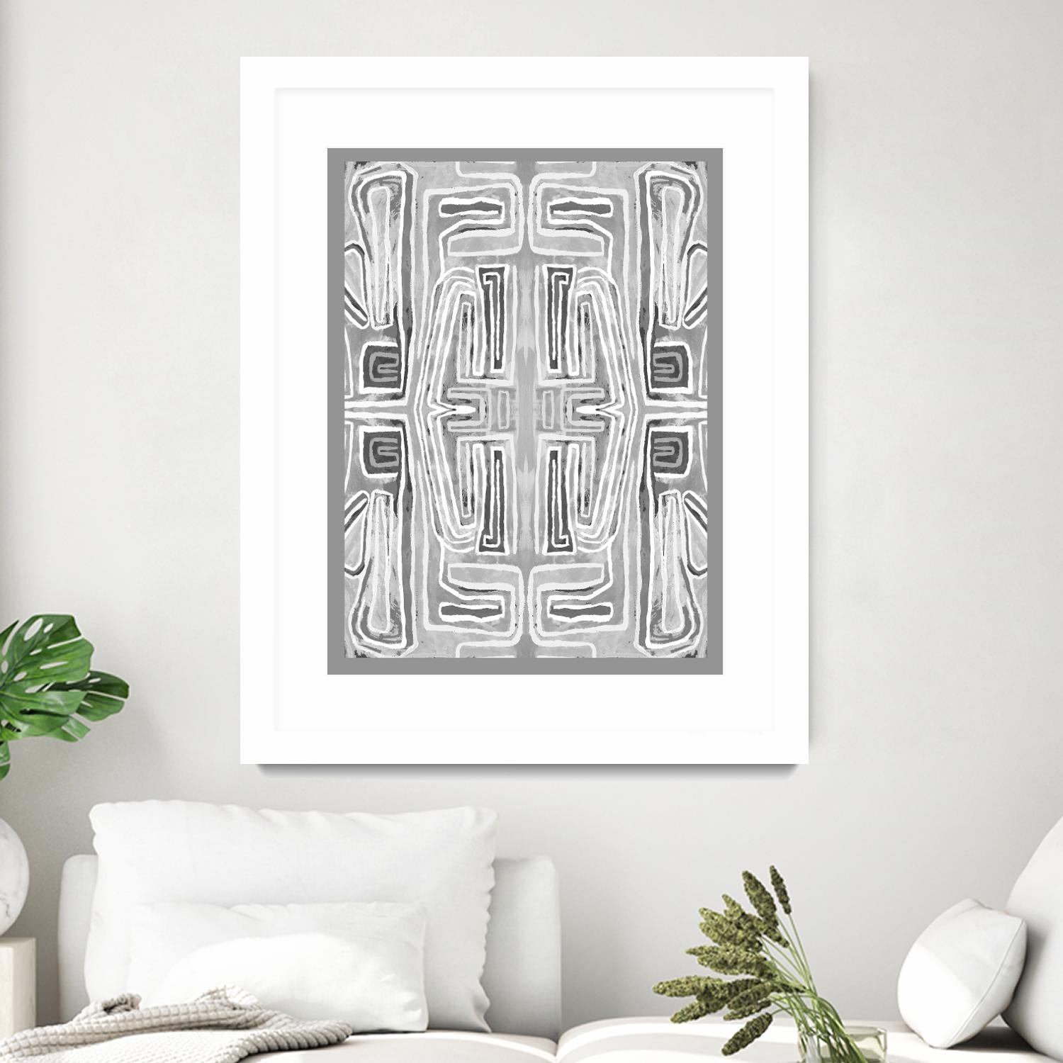 Dynasty-II by Lori Dubois on GIANT ART - white black & white gray border