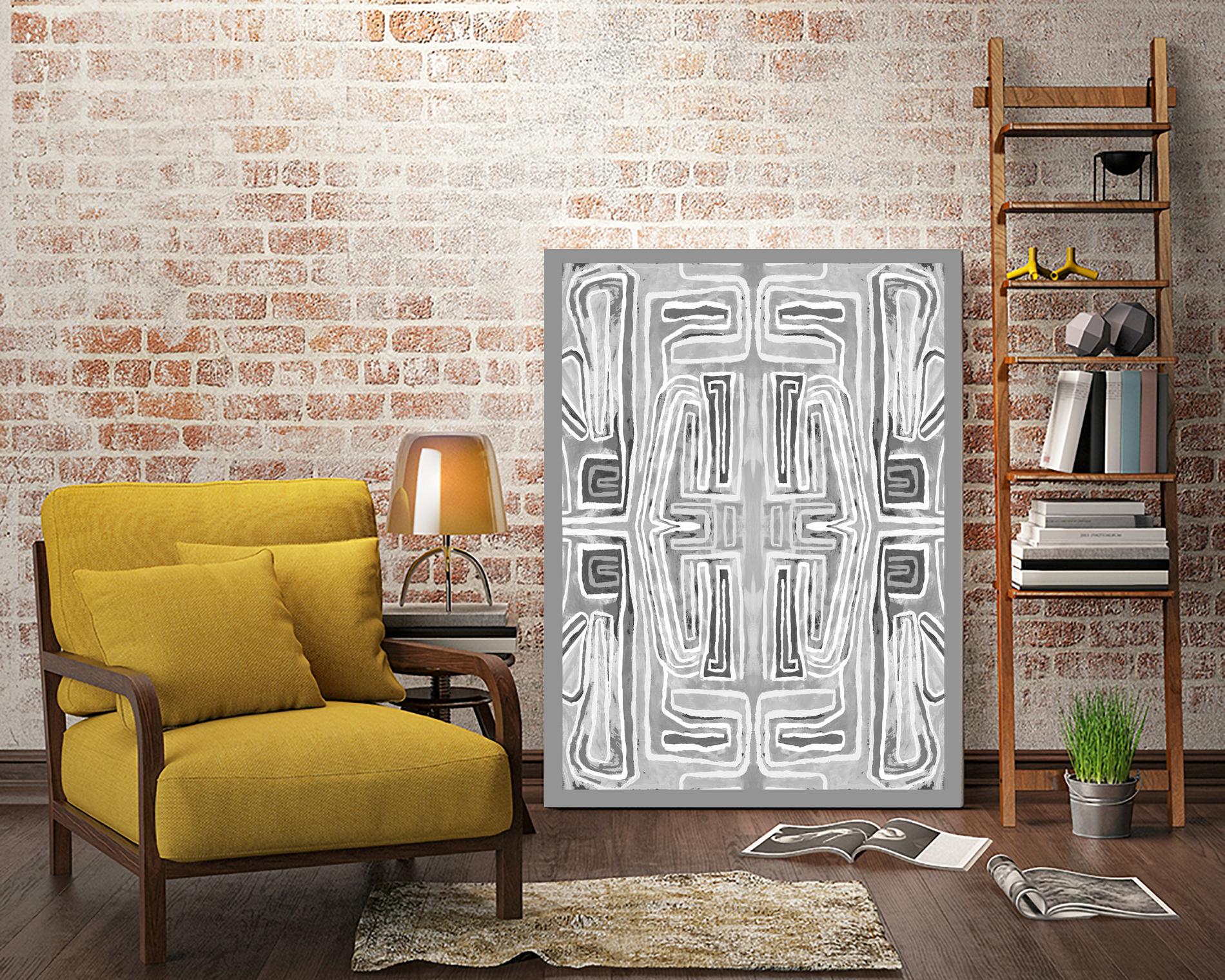 Dynasty-II by Lori Dubois on GIANT ART - white black & white gray border