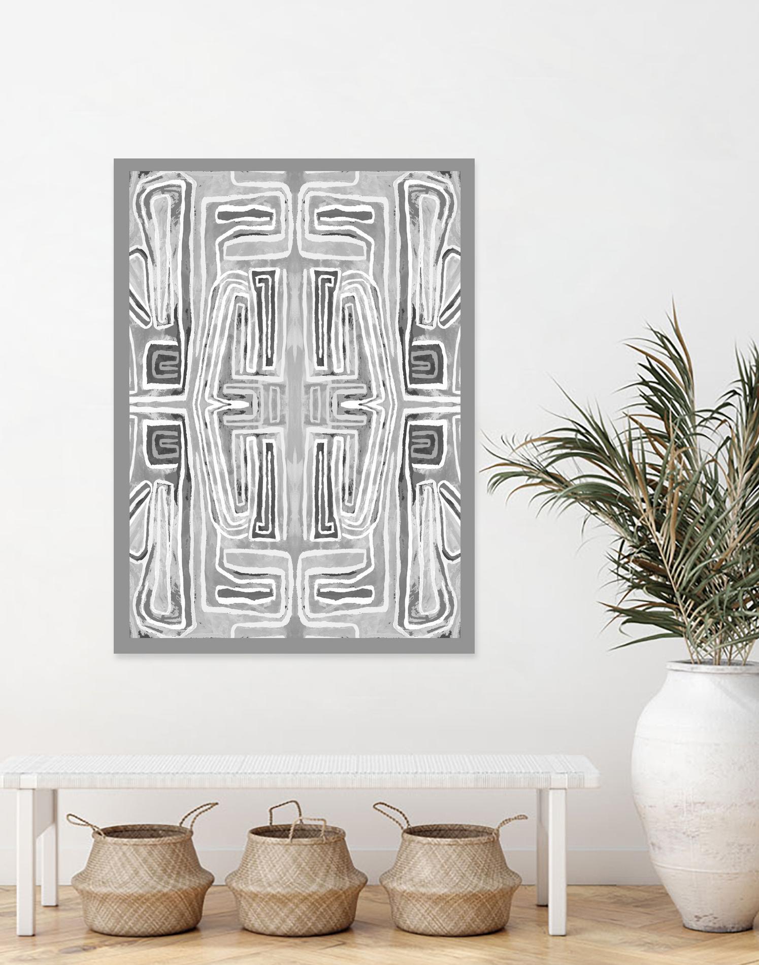 Dynasty-II by Lori Dubois on GIANT ART - white black & white gray border