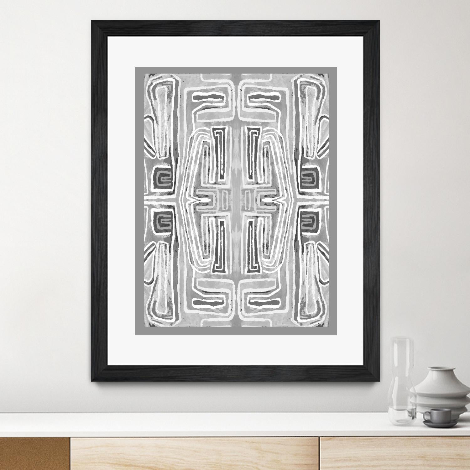 Dynasty-II by Lori Dubois on GIANT ART - white black & white gray border