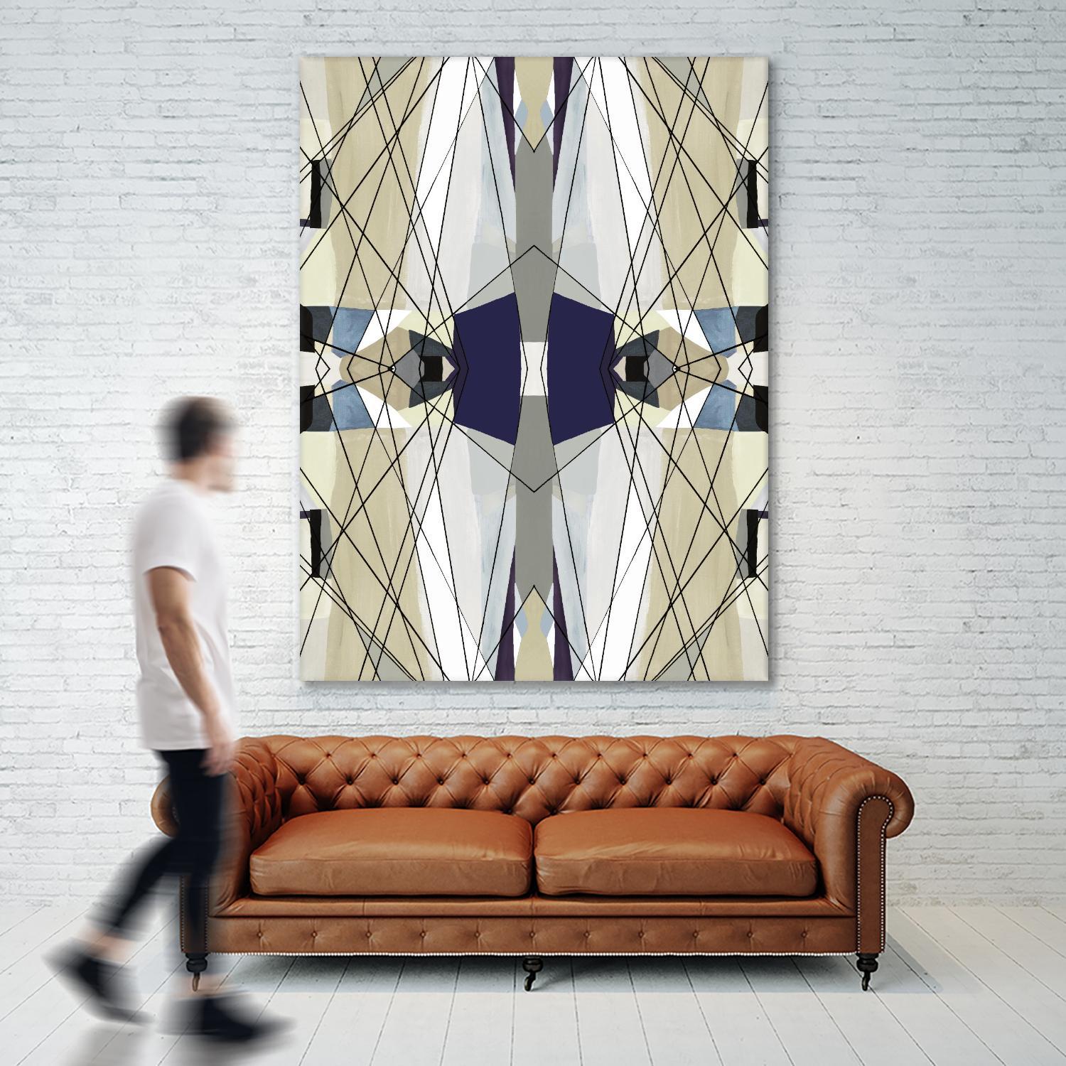 Nuance-IV by Lori Dubois on GIANT ART - beige linear beige