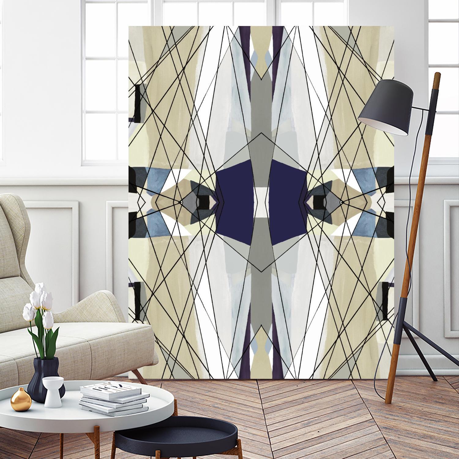 Nuance-IV by Lori Dubois on GIANT ART - beige linear beige