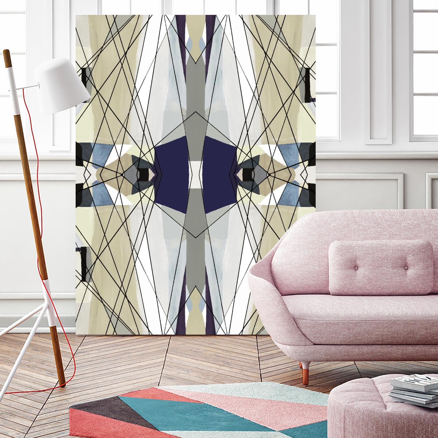 Nuance-IV by Lori Dubois on GIANT ART - beige linear beige