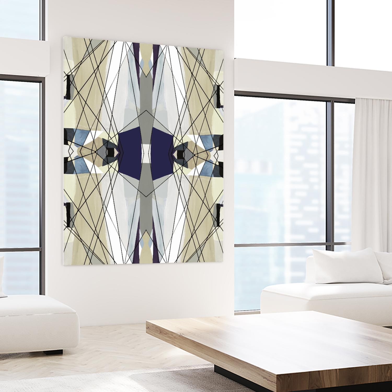 Nuance-IV by Lori Dubois on GIANT ART - beige linear beige