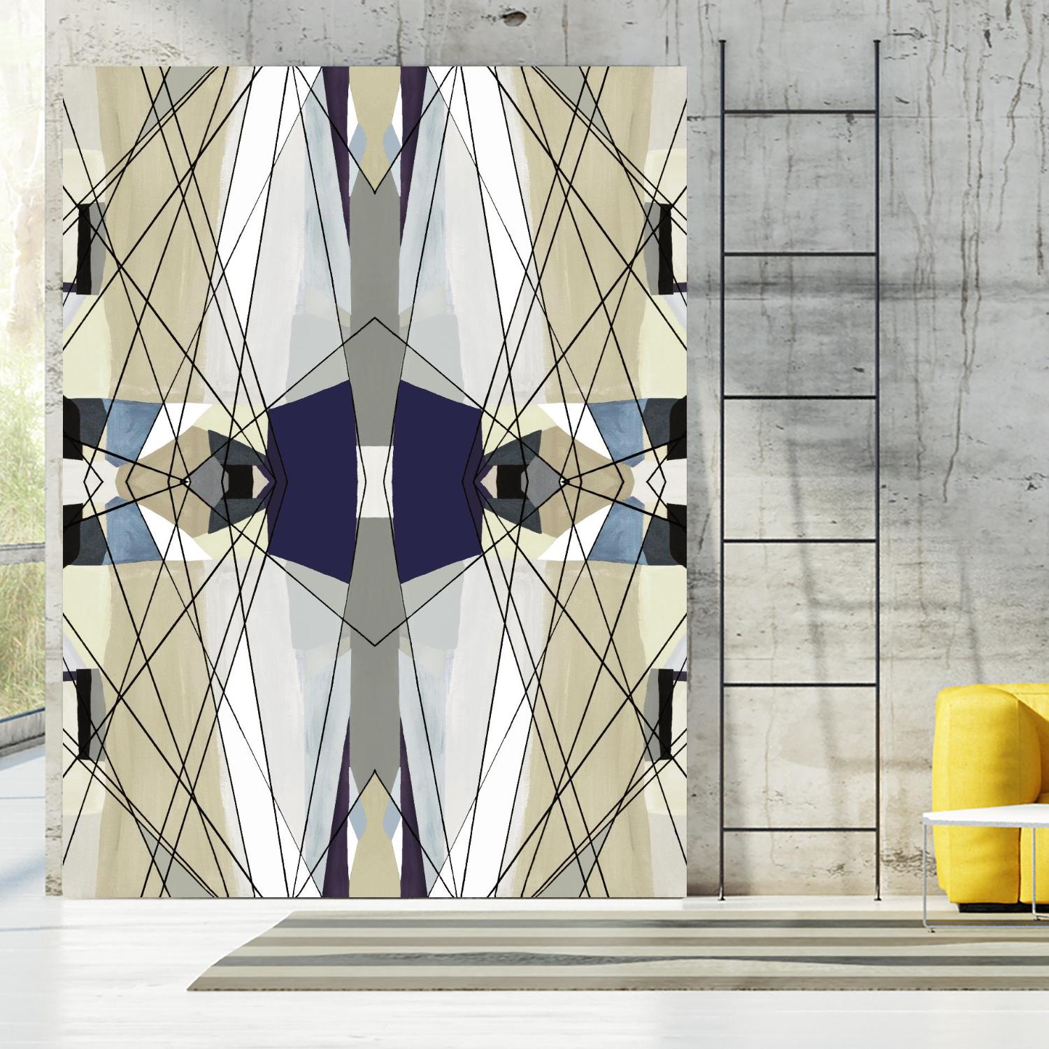 Nuance-IV by Lori Dubois on GIANT ART - beige linear beige