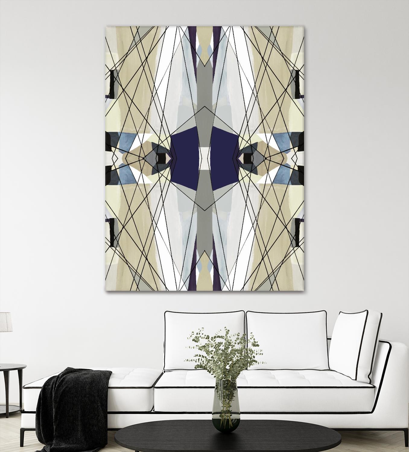 Nuance-IV by Lori Dubois on GIANT ART - beige linear beige