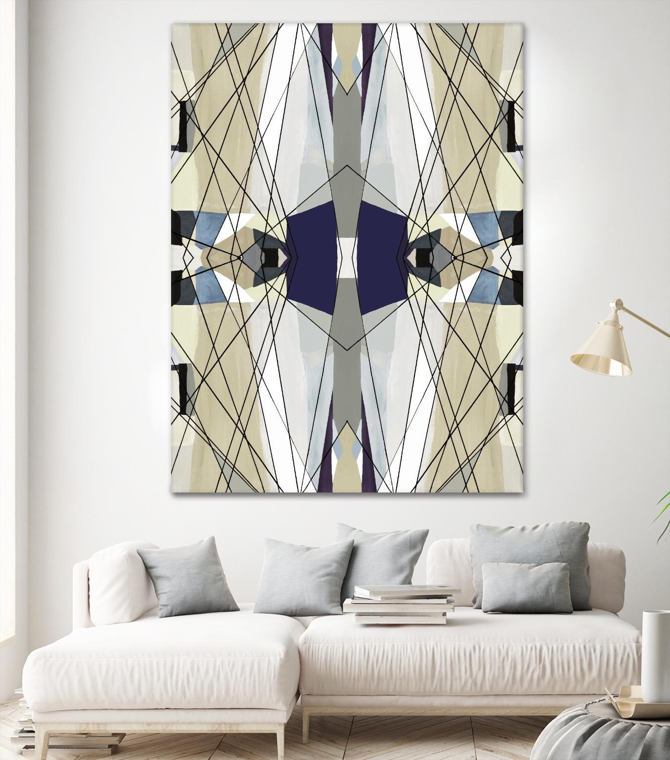 Nuance-IV by Lori Dubois on GIANT ART - beige linear beige