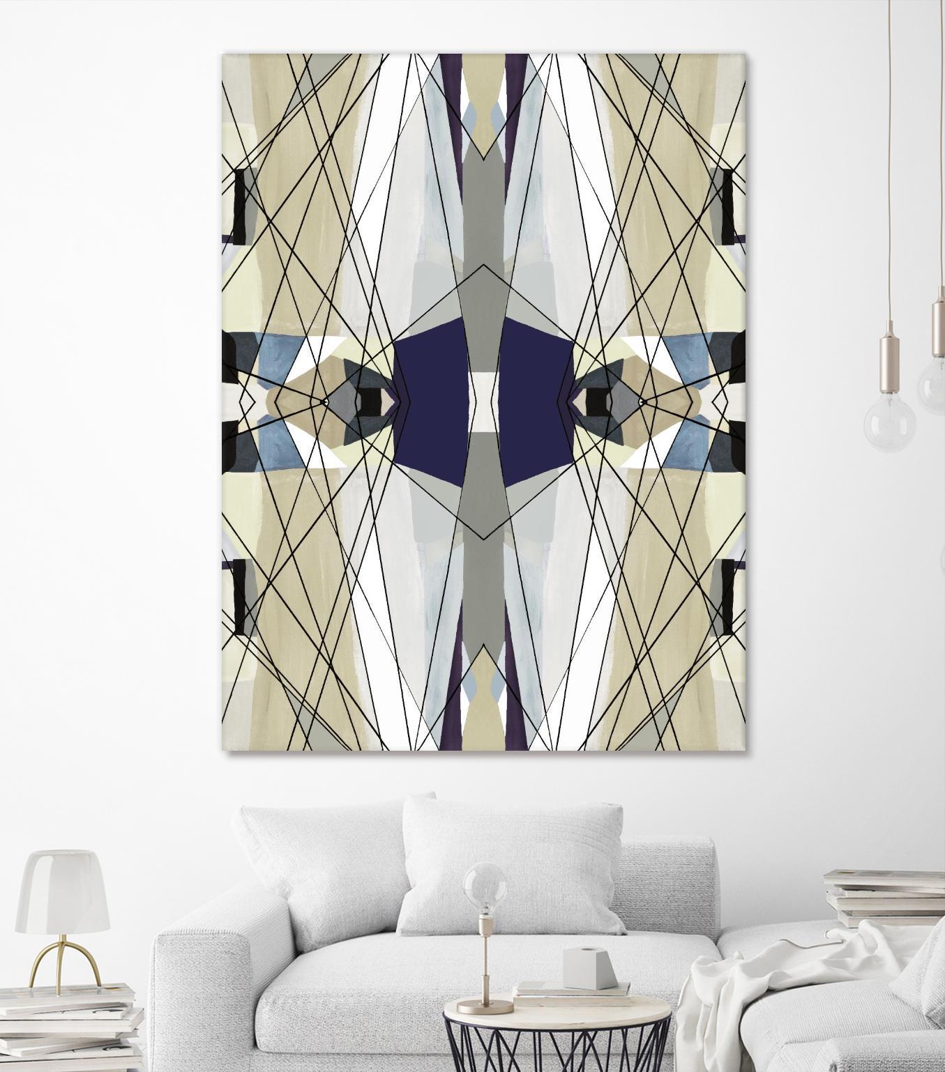Nuance-IV by Lori Dubois on GIANT ART - beige linear beige