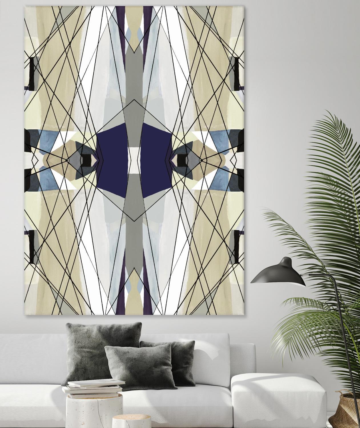 Nuance-IV by Lori Dubois on GIANT ART - beige linear beige
