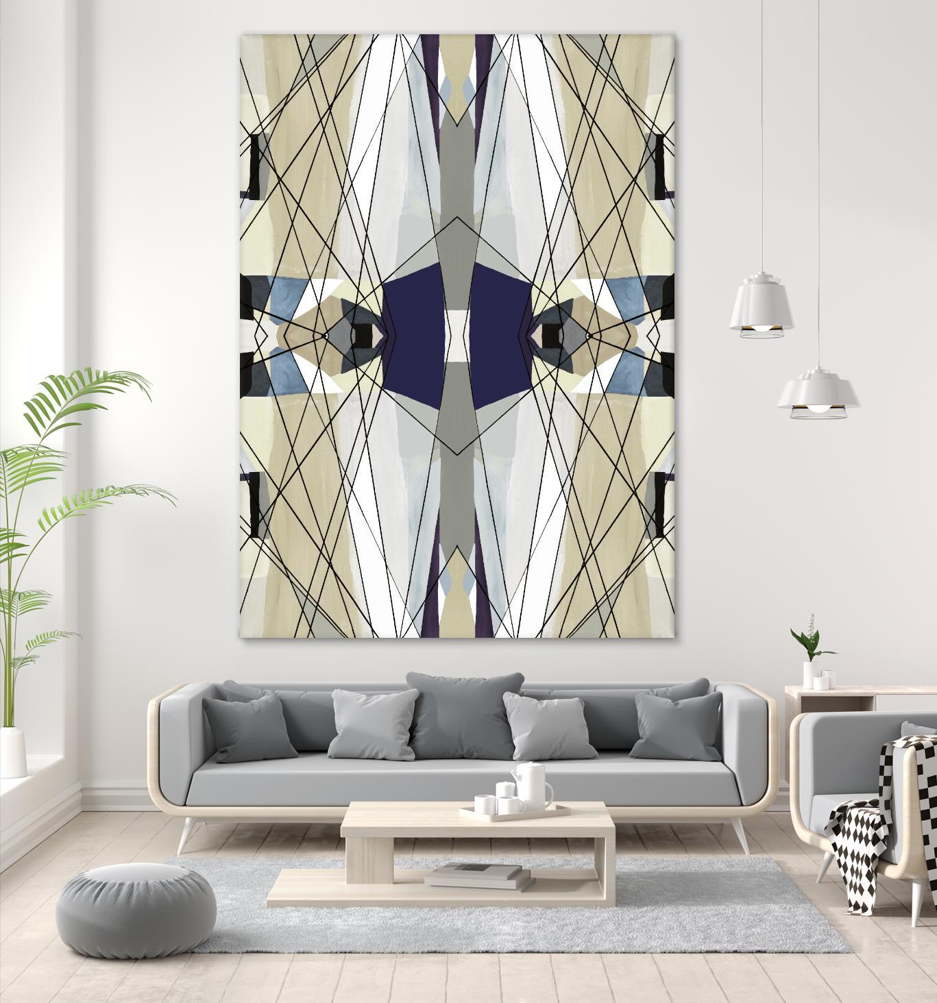 Nuance-IV by Lori Dubois on GIANT ART - beige linear beige