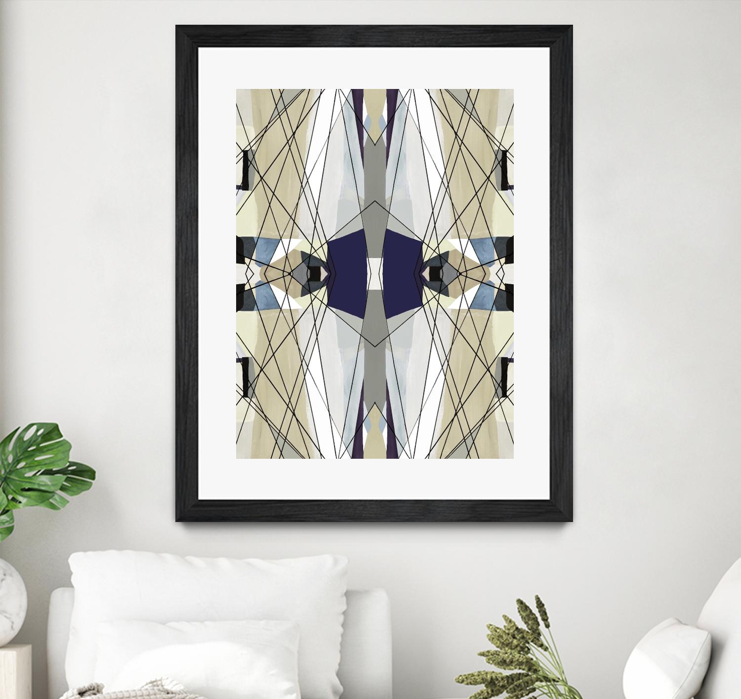 Nuance-IV by Lori Dubois on GIANT ART - beige linear abstracts