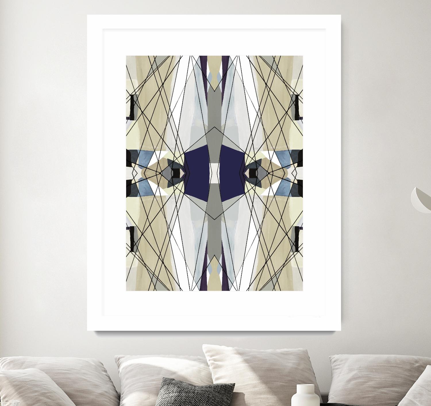 Nuance-IV by Lori Dubois on GIANT ART - beige linear abstracts