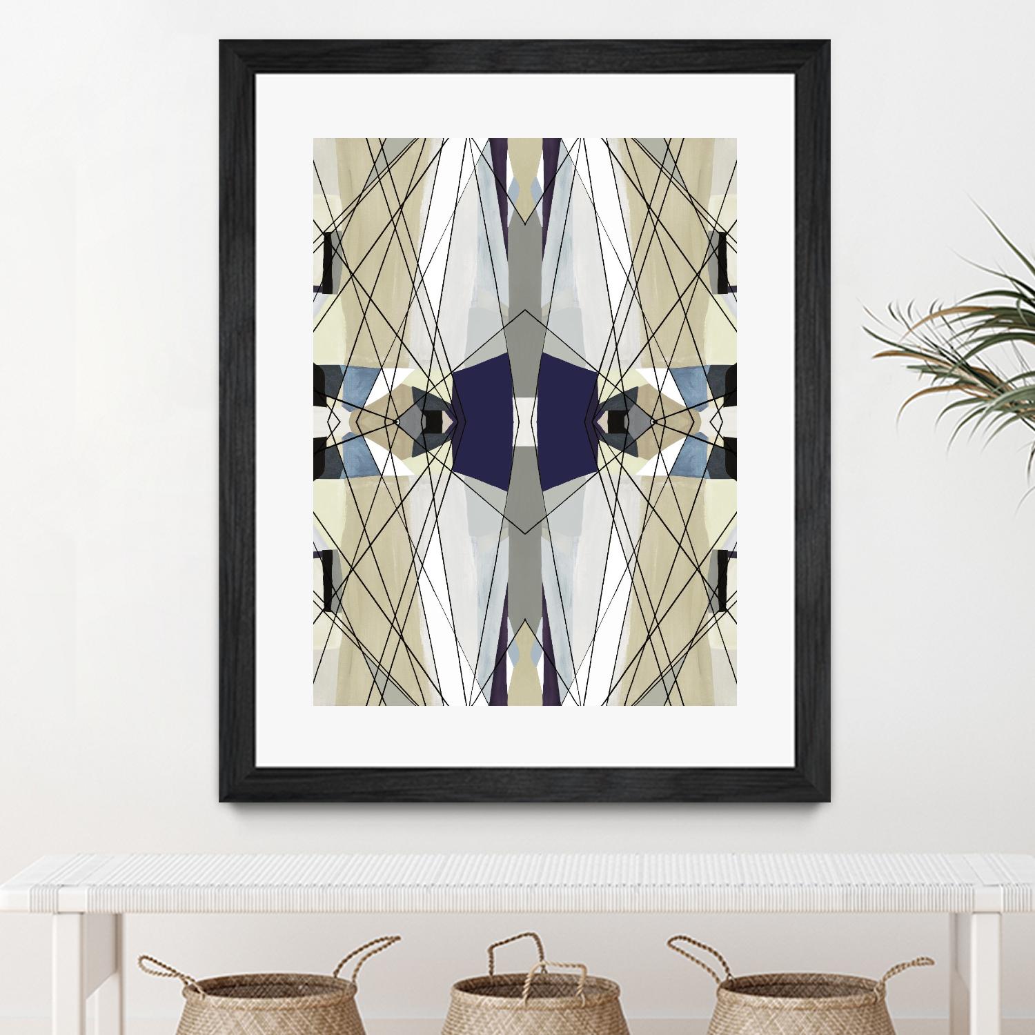 Nuance-IV by Lori Dubois on GIANT ART - beige linear abstracts