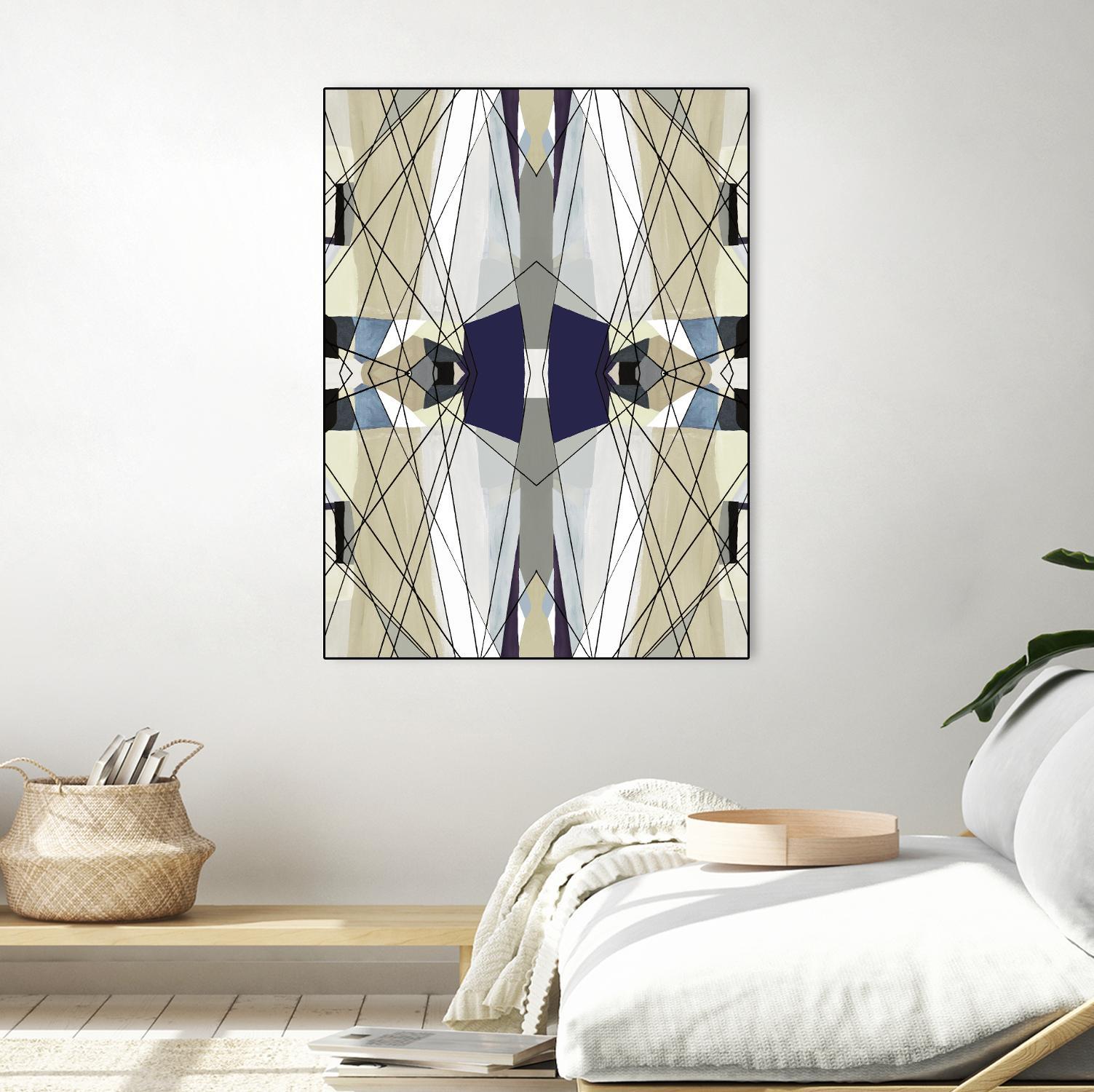 Nuance-IV by Lori Dubois on GIANT ART - beige linear beige