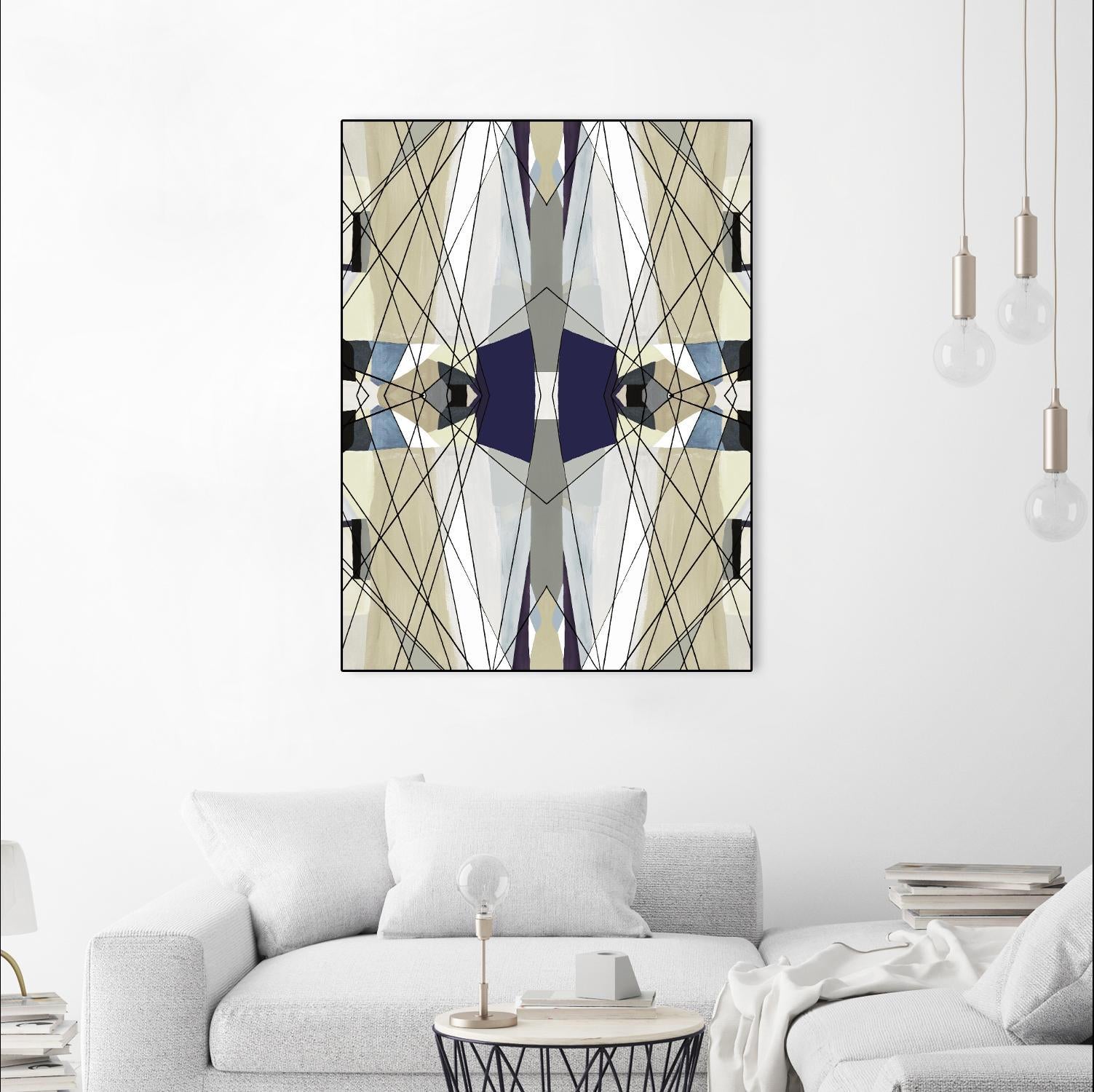 Nuance-IV by Lori Dubois on GIANT ART - beige linear beige