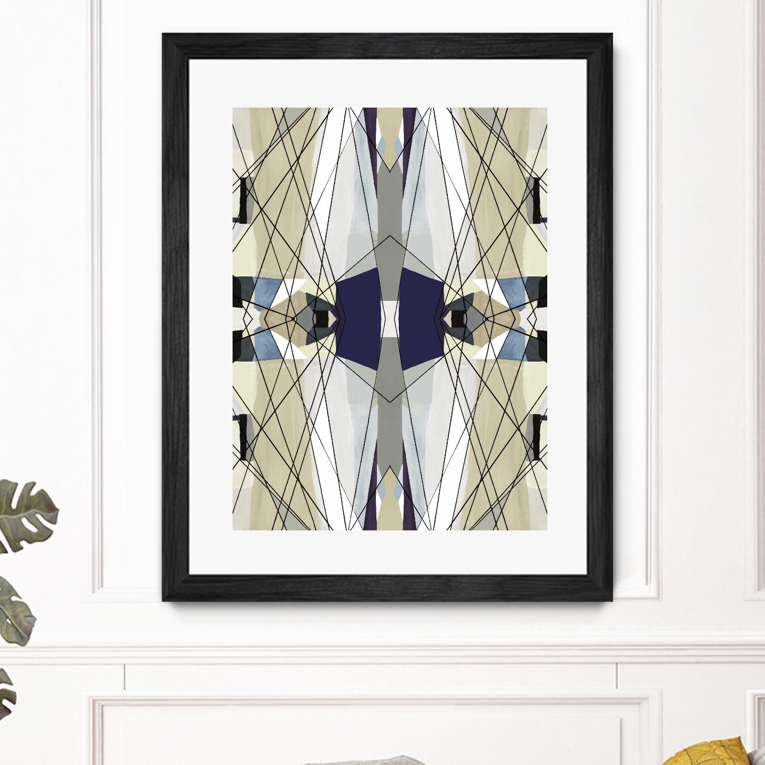 Nuance-IV by Lori Dubois on GIANT ART - beige linear abstracts