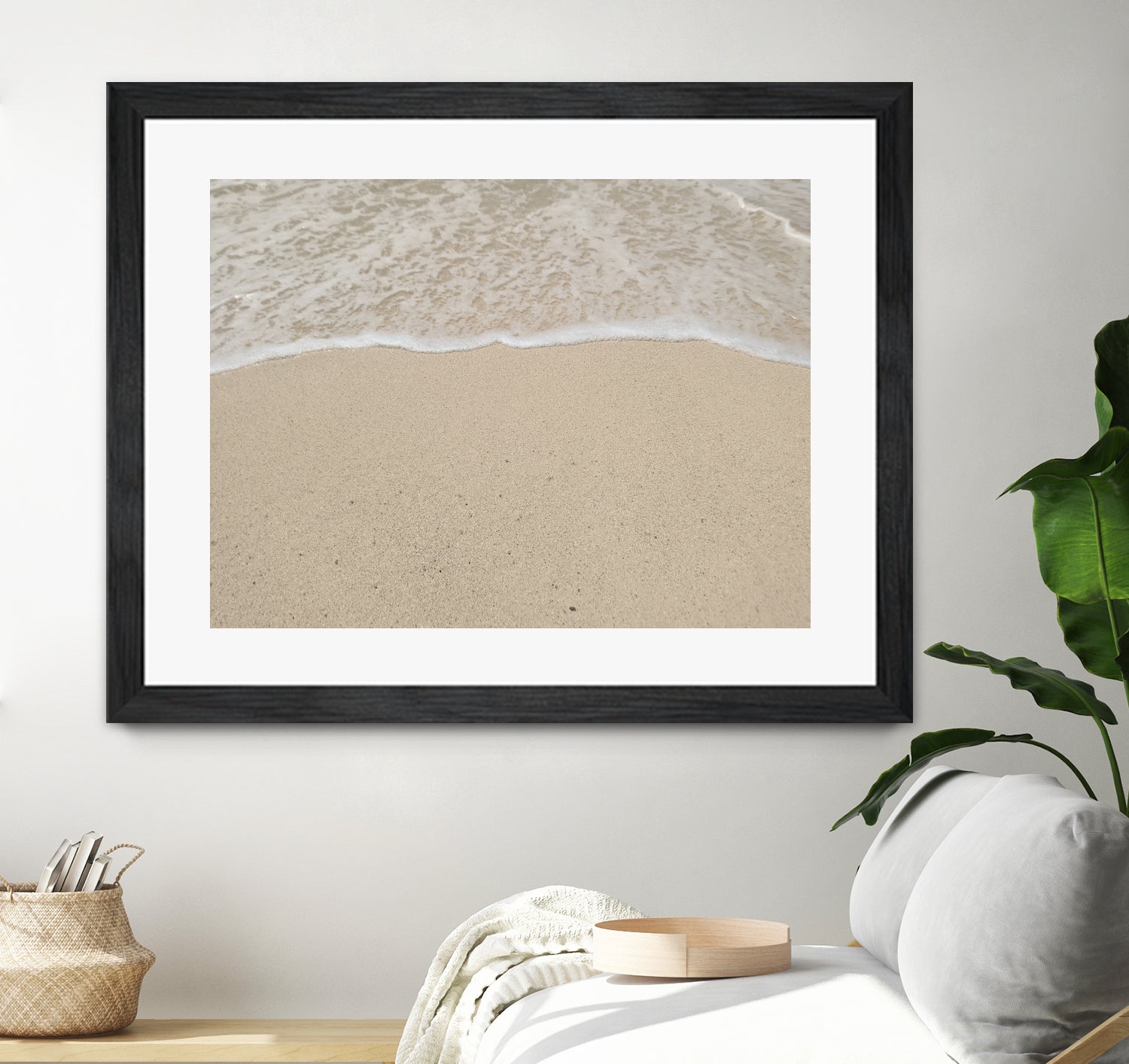 Where the ocean meets by Jennifer Cheng on GIANT ART - beige costal
