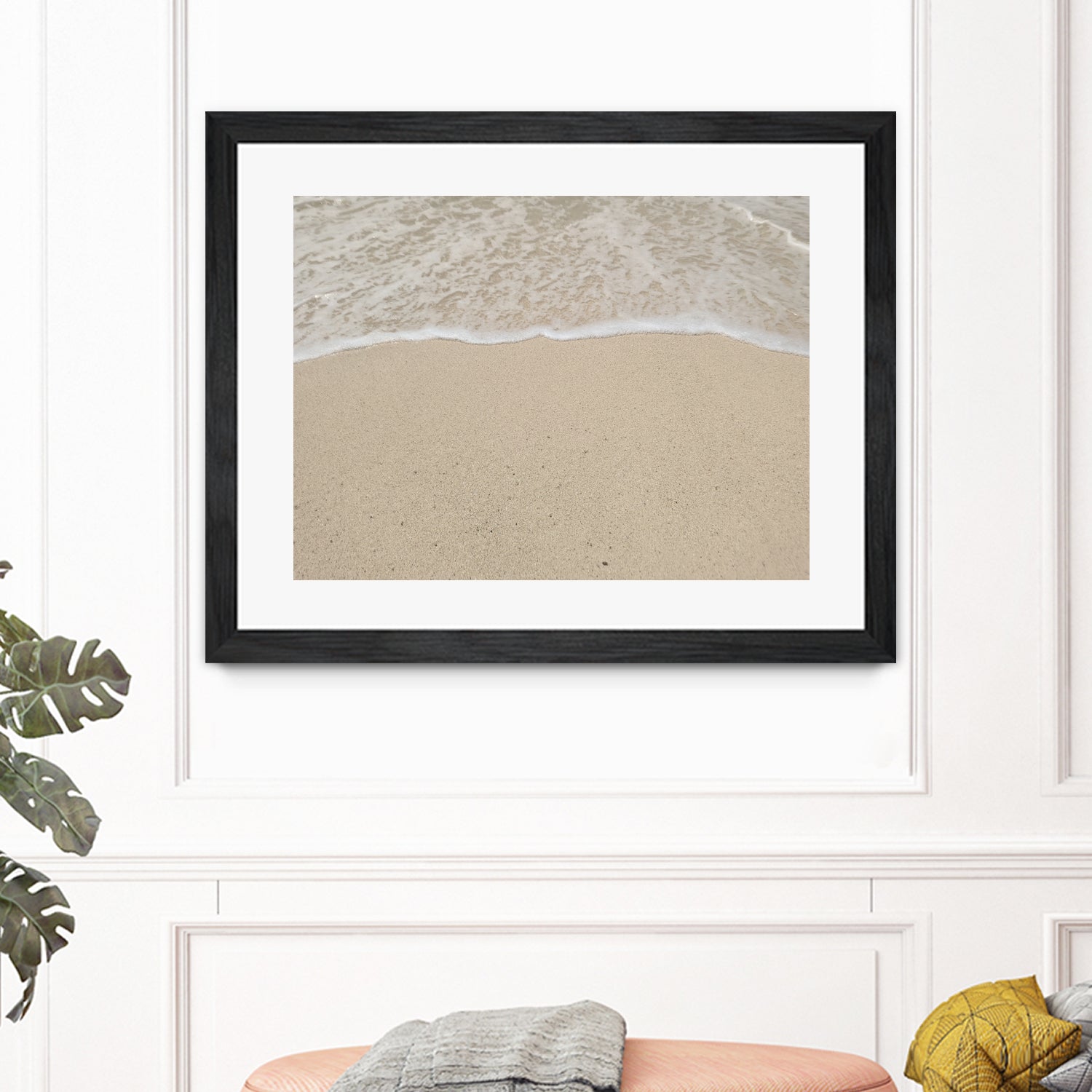 Where the ocean meets by Jennifer Cheng on GIANT ART - beige costal
