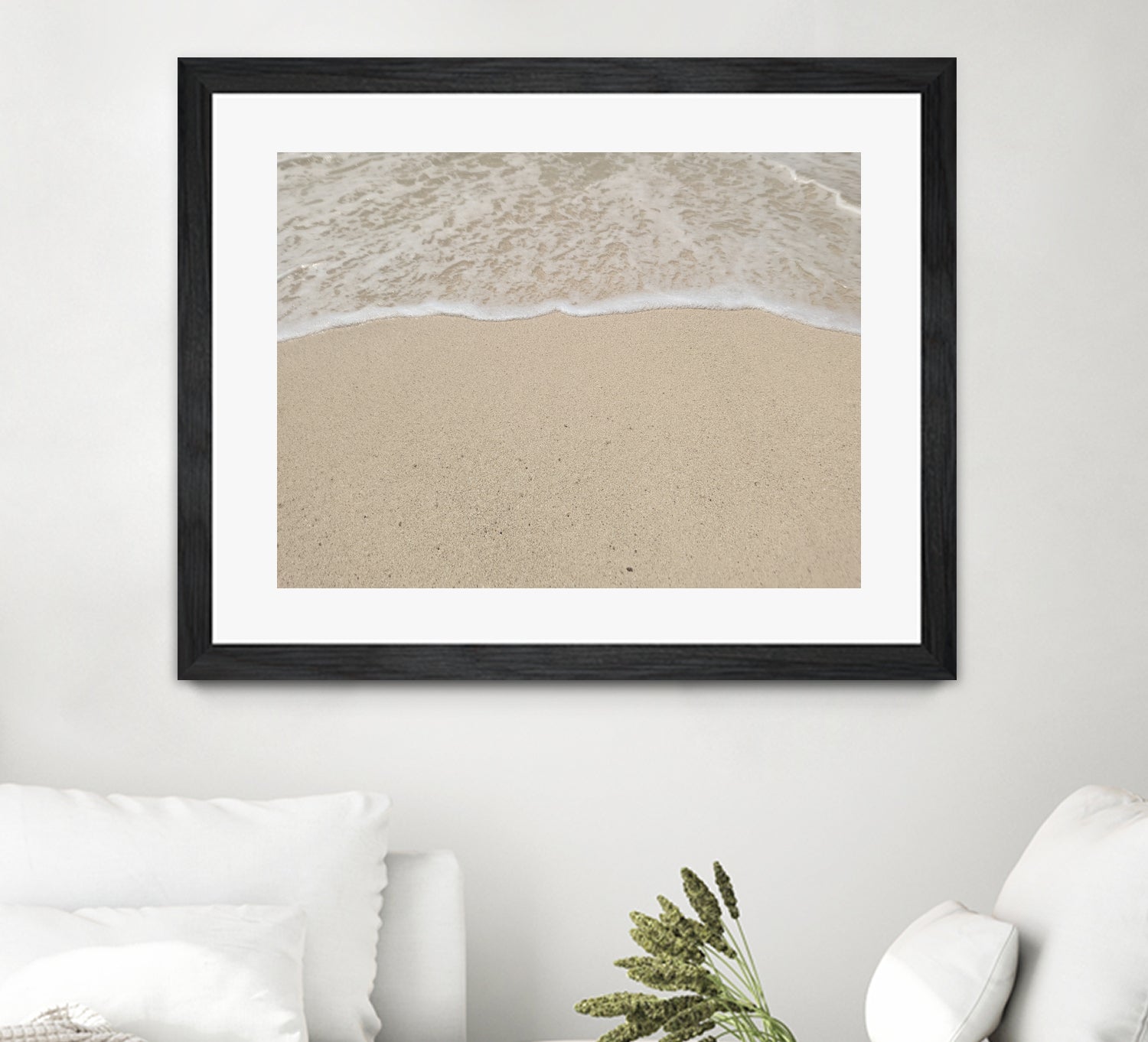 Where the ocean meets by Jennifer Cheng on GIANT ART - beige costal