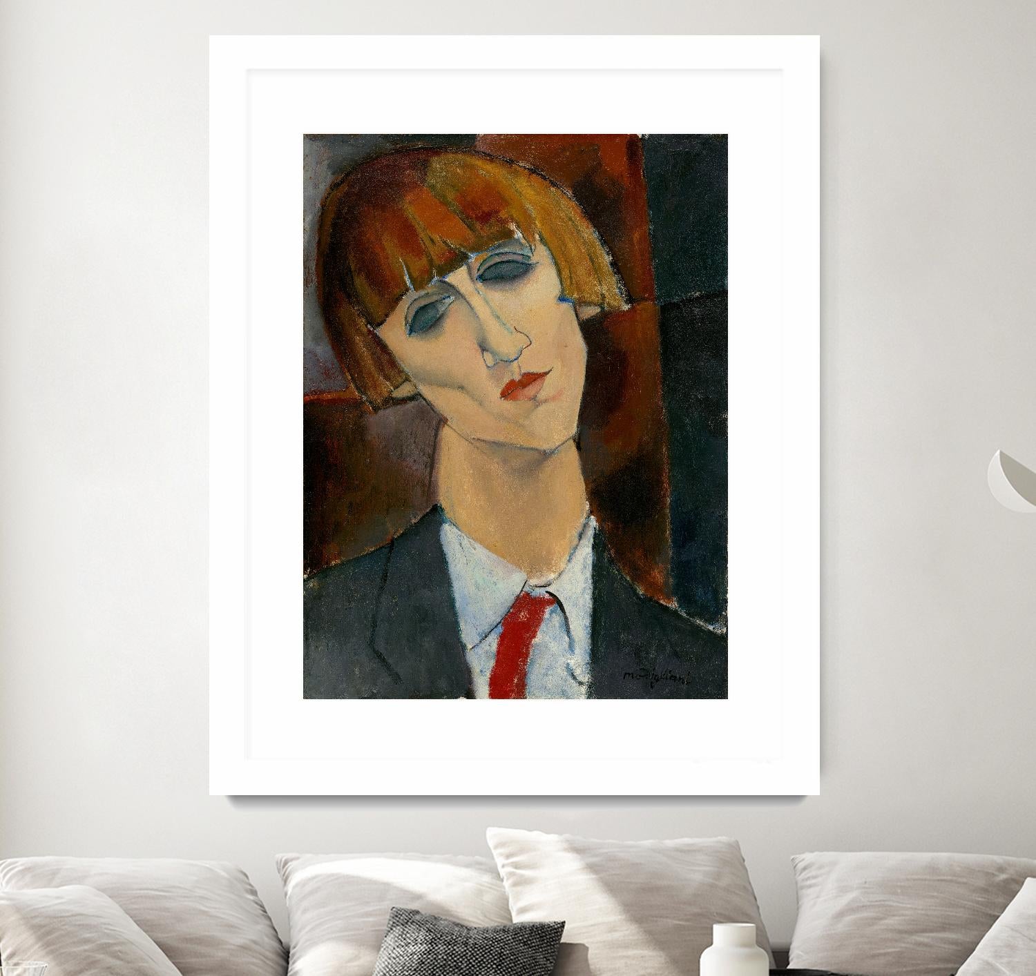Madame Kisling, 1917 by Amedeo Modigliani on GIANT ART - beige museums modigliani