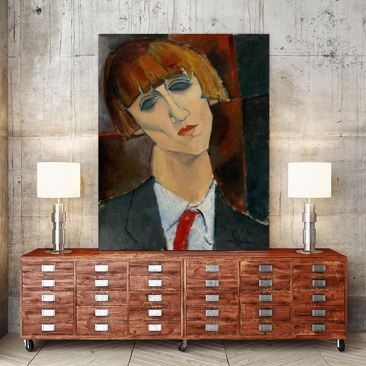 Madame Kisling, 1917 by Amedeo Modigliani on GIANT ART - beige museums modigliani