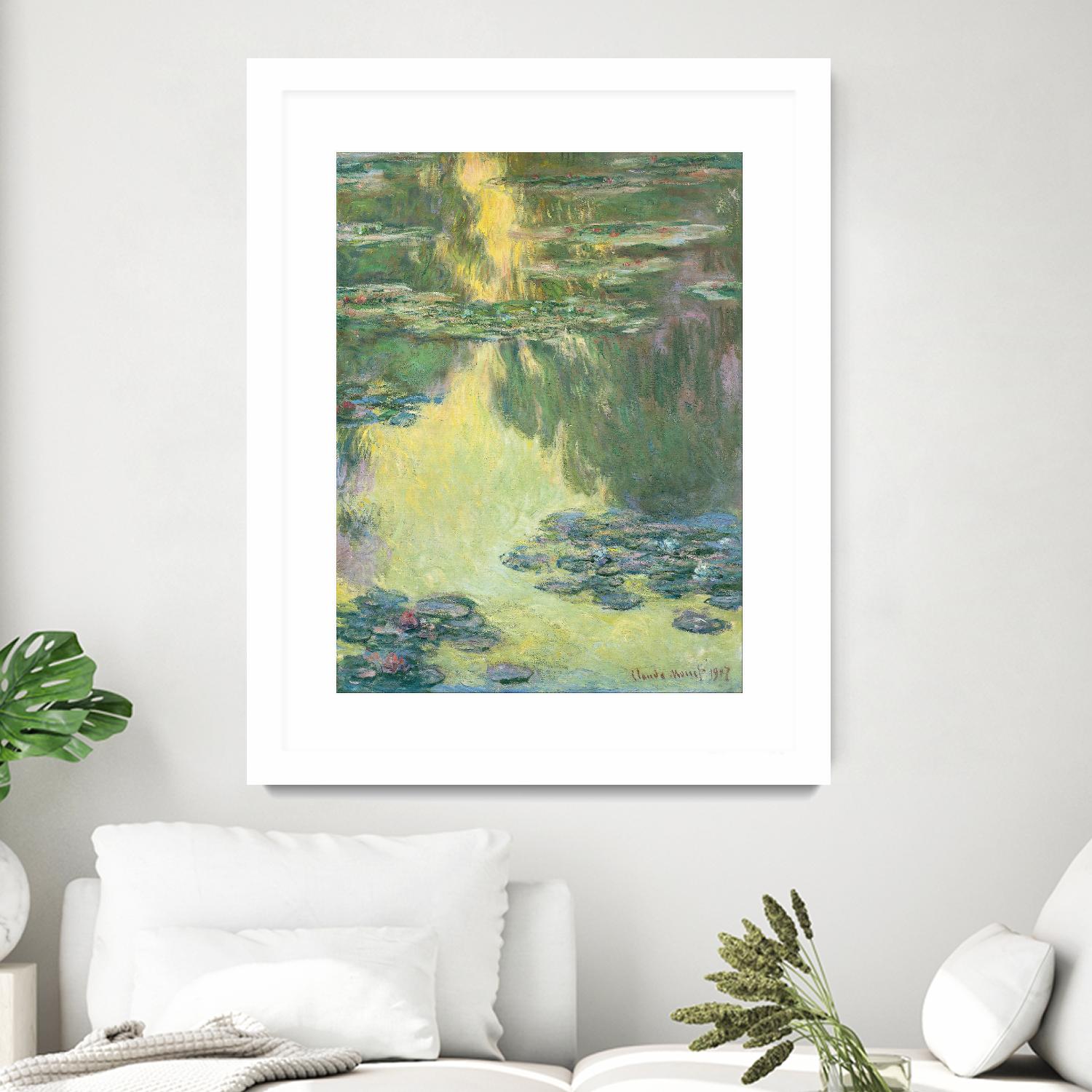 Waterlilies,1907 by Claude Monet on GIANT ART - museums flowers