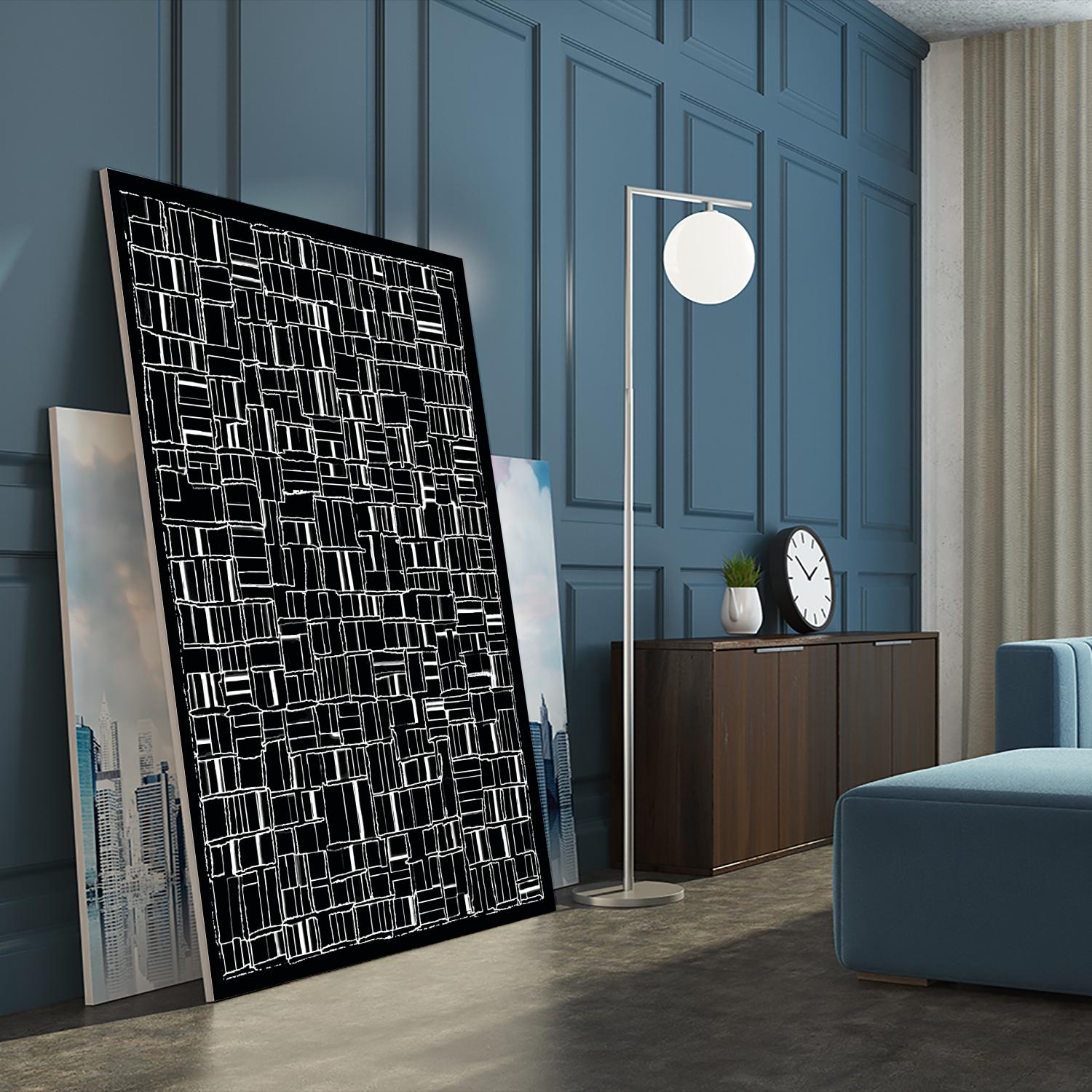 NEON NOIR by Celine Cimon on GIANT ART - black abstract canadian