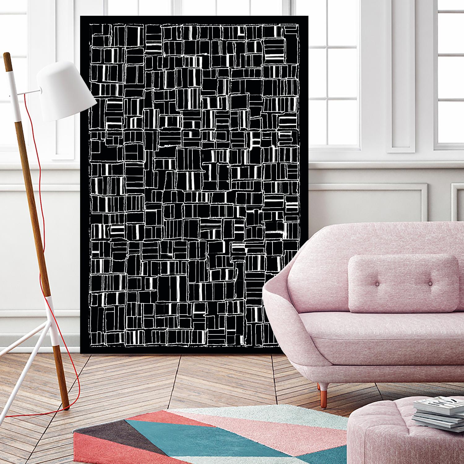 NEON NOIR by Celine Cimon on GIANT ART - black abstract canadian