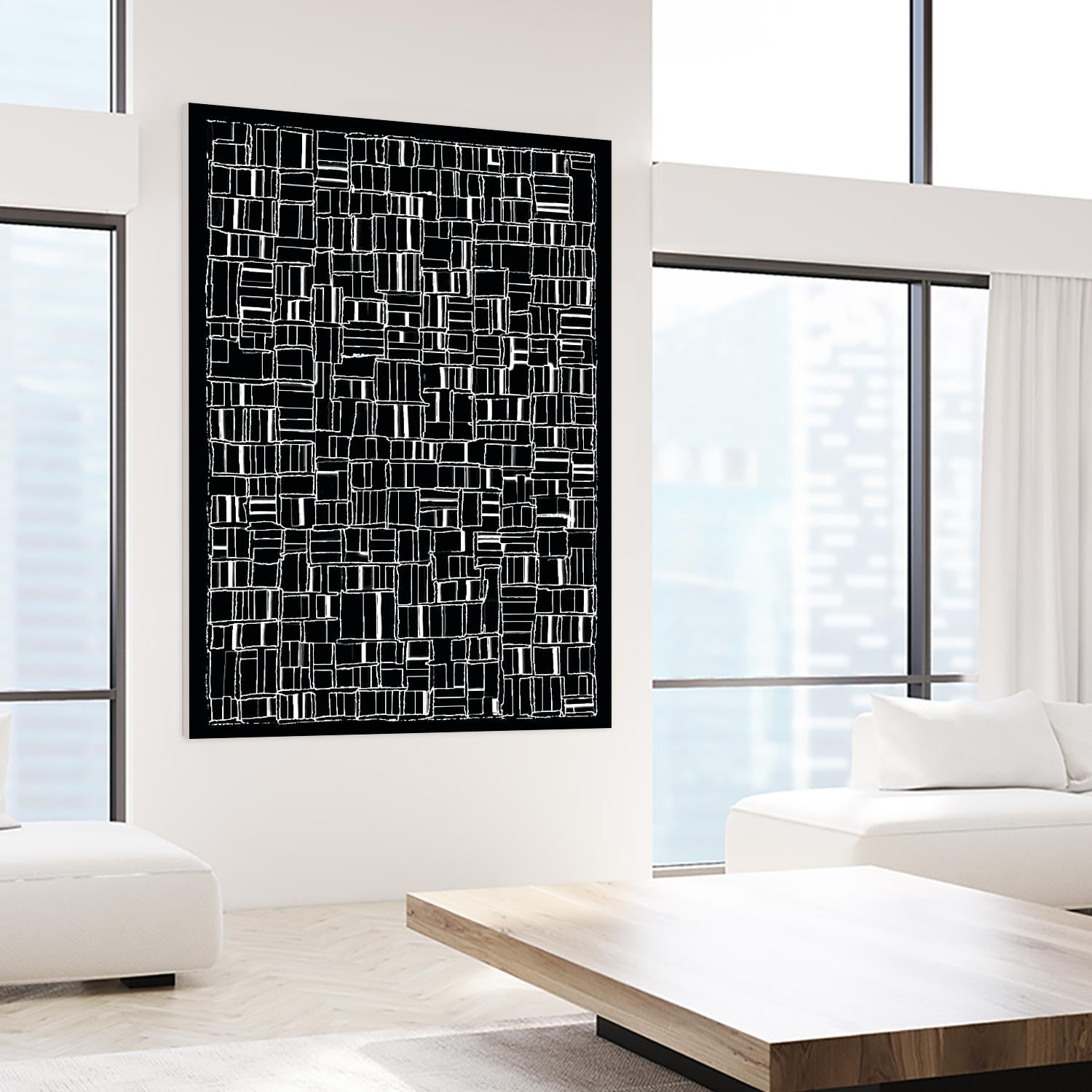 NEON NOIR by Celine Cimon on GIANT ART - black abstract canadian