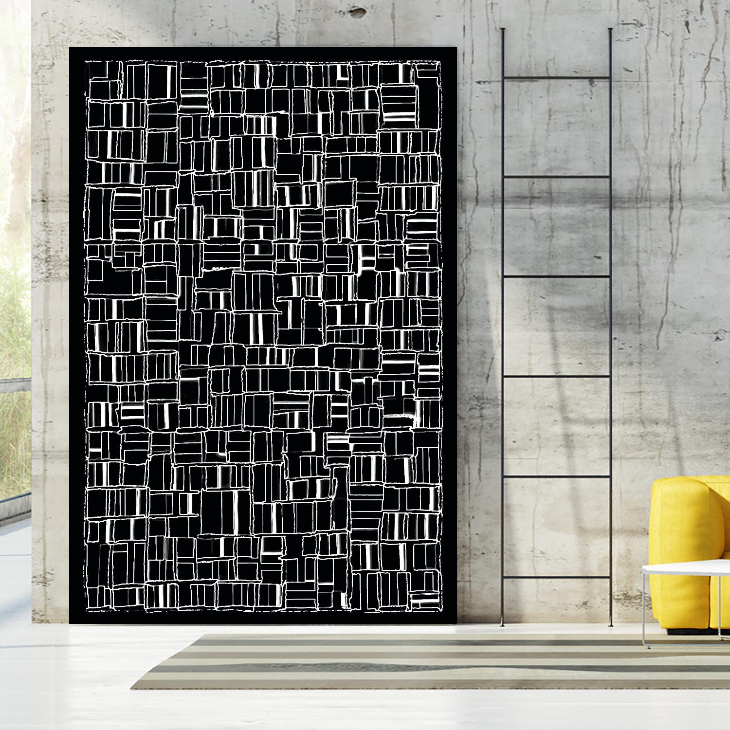 NEON NOIR by Celine Cimon on GIANT ART - black abstract canadian