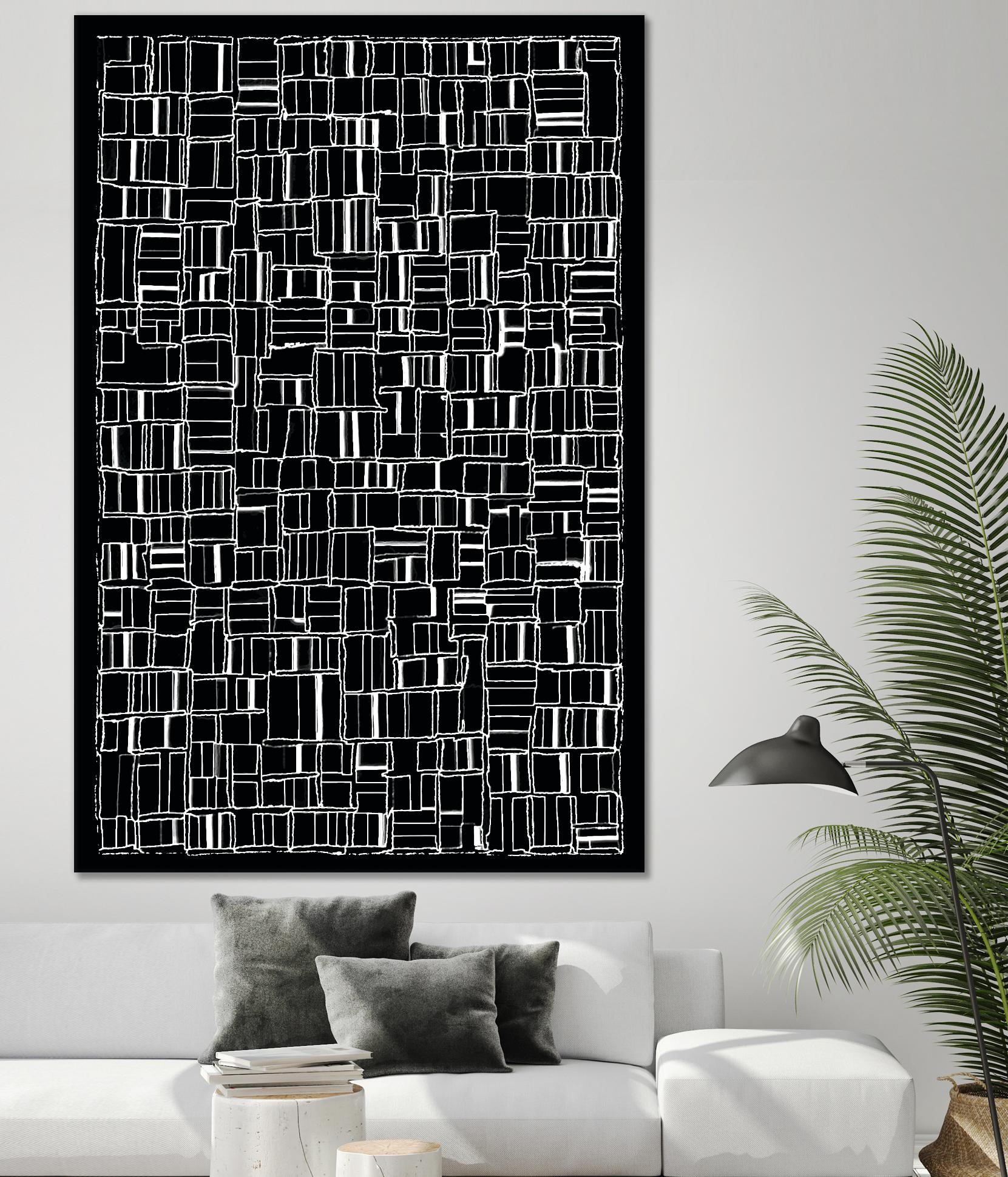 NEON NOIR by Celine Cimon on GIANT ART - black abstract canadian